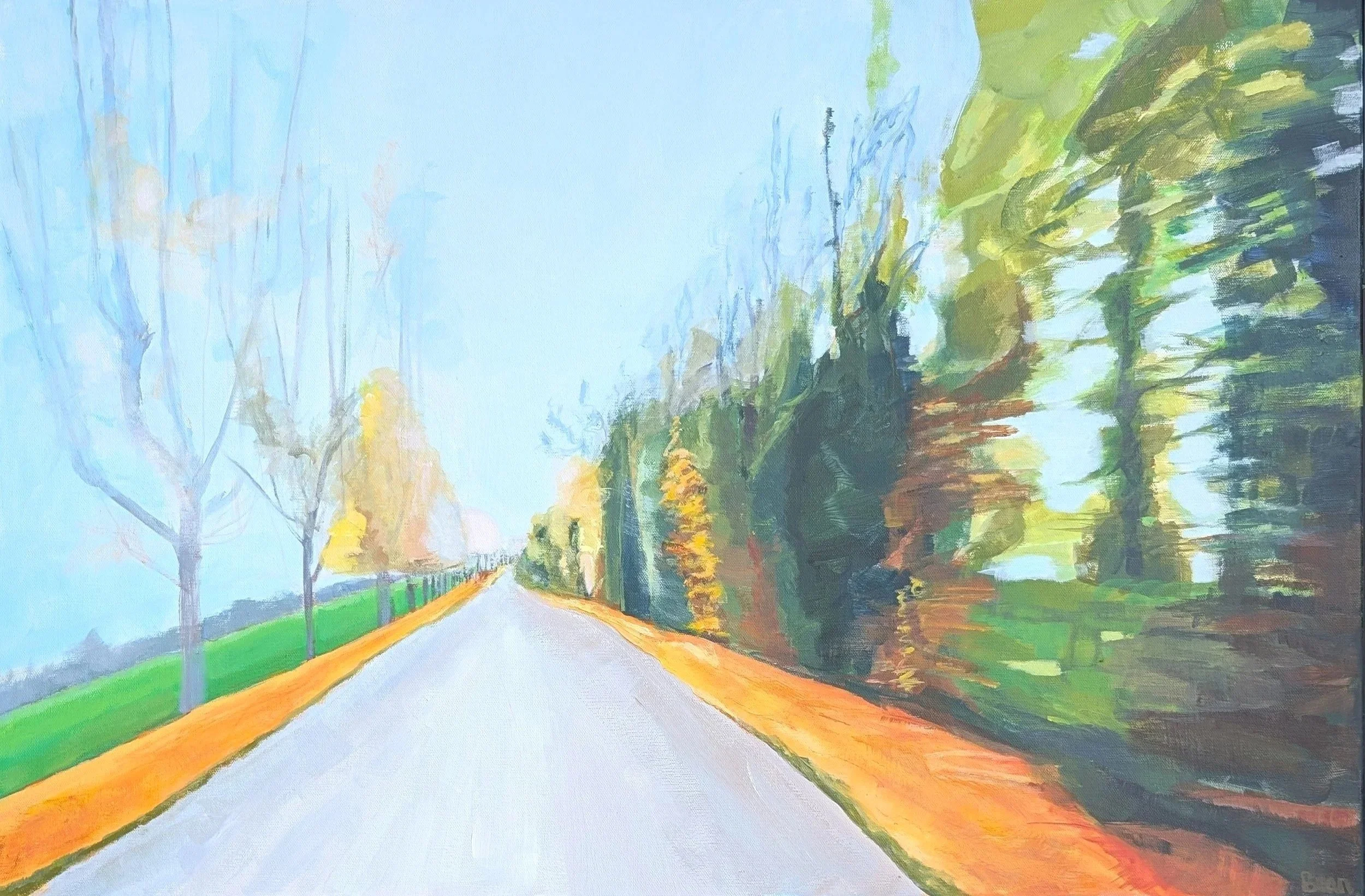 Too Late Too Soon, 24 x 36", Acrylic on canvas
