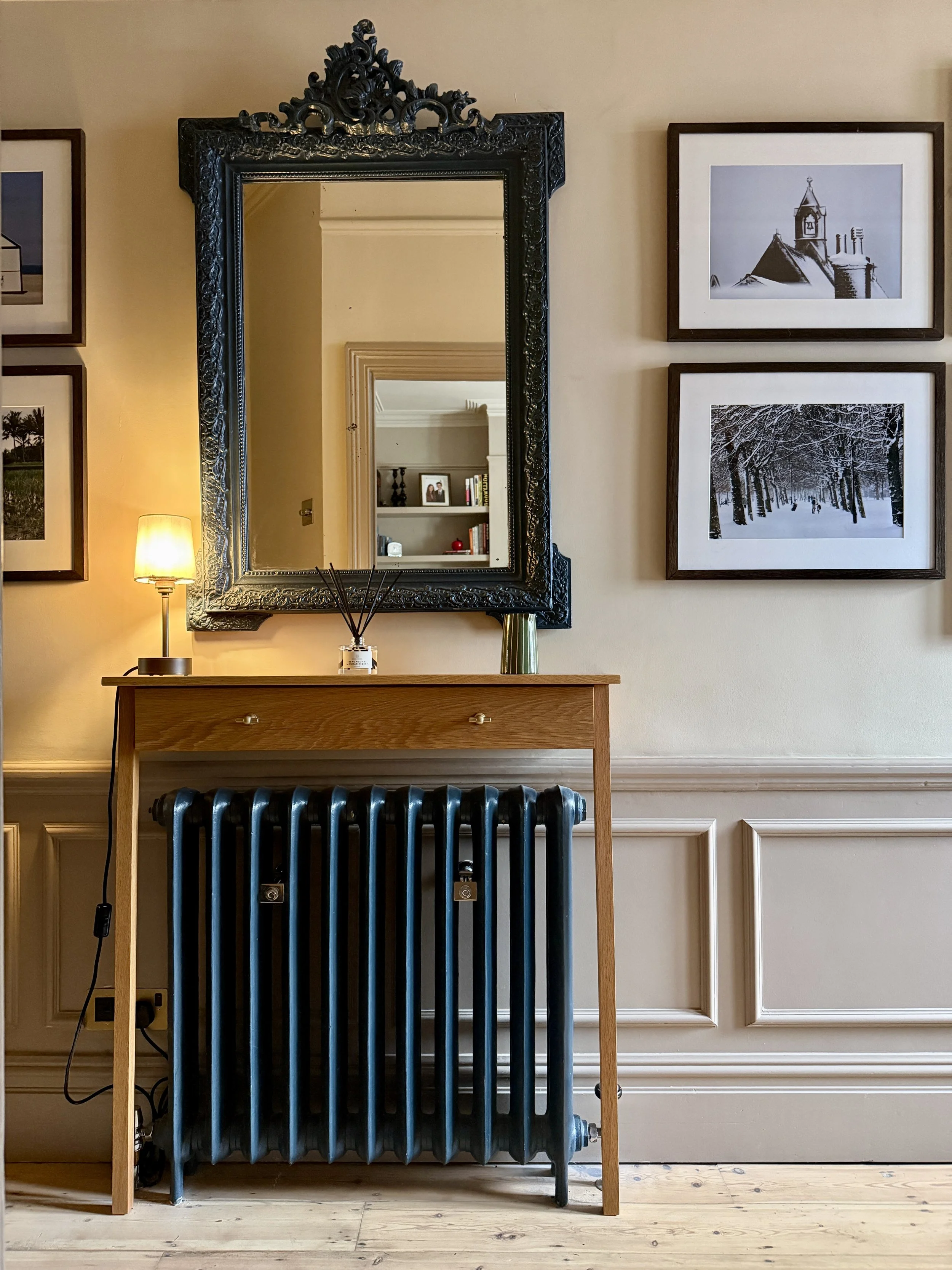 1890s painted French mirror