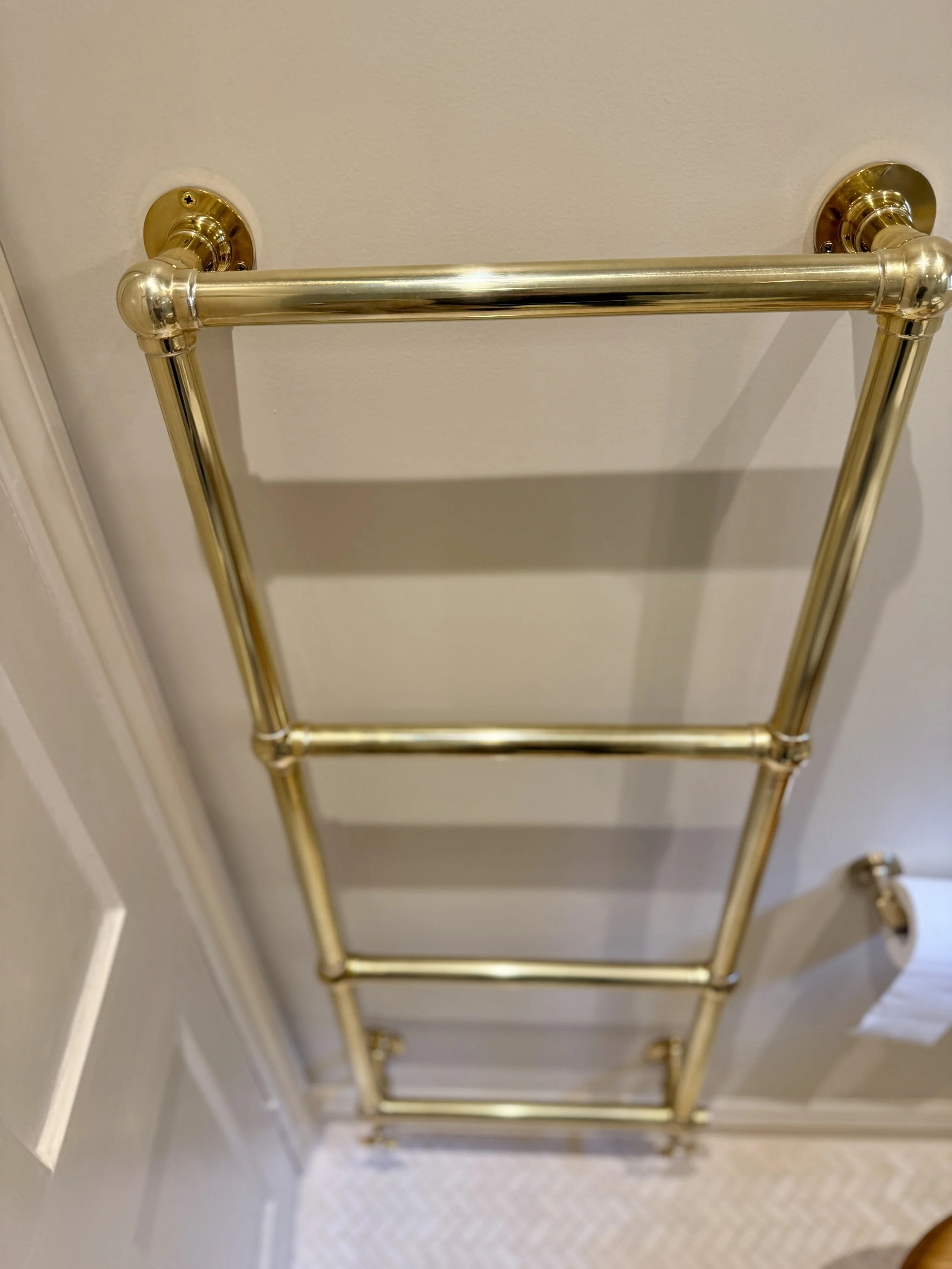 Bathroom towel rail Wandsworth Interior Designer South East London.jpg