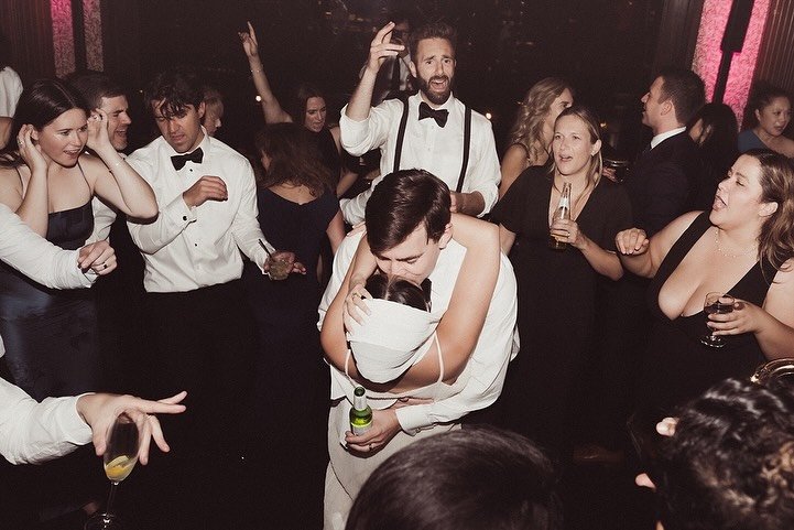 Even without music, you can hear these photos. They are pure nostalgia, chaos, and joy. The kind of night you&rsquo;ll never stop talking about. 
⠀⠀⠀⠀⠀⠀⠀⠀⠀
Planning &amp; Design: @willaviaweddingco 
Photographer: @ramone_wedd
Beauty: @joycezhoudesign