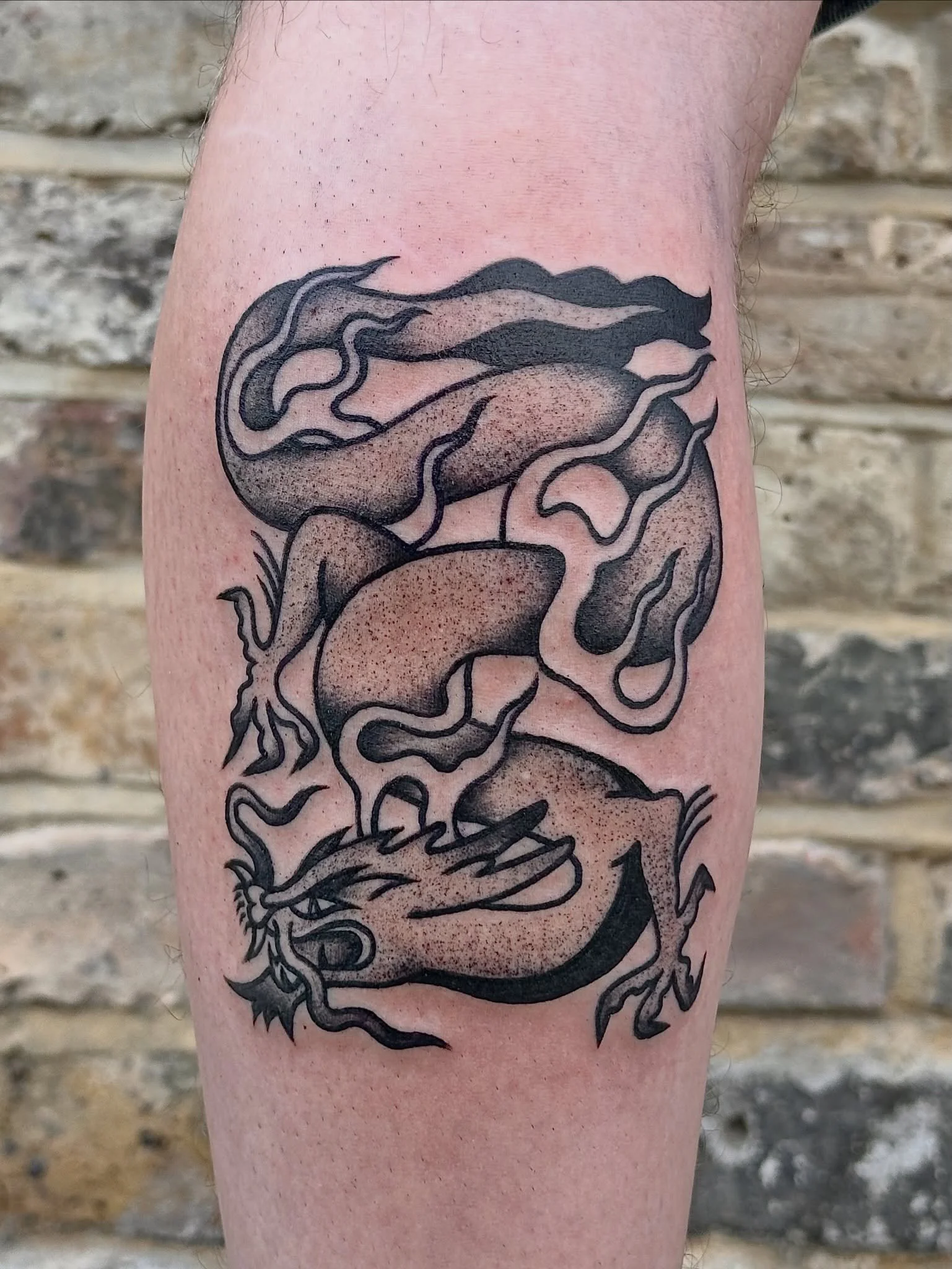 Dragon from my new flash. Very down for more of these so drop me a massage if you&rsquo;re interested!