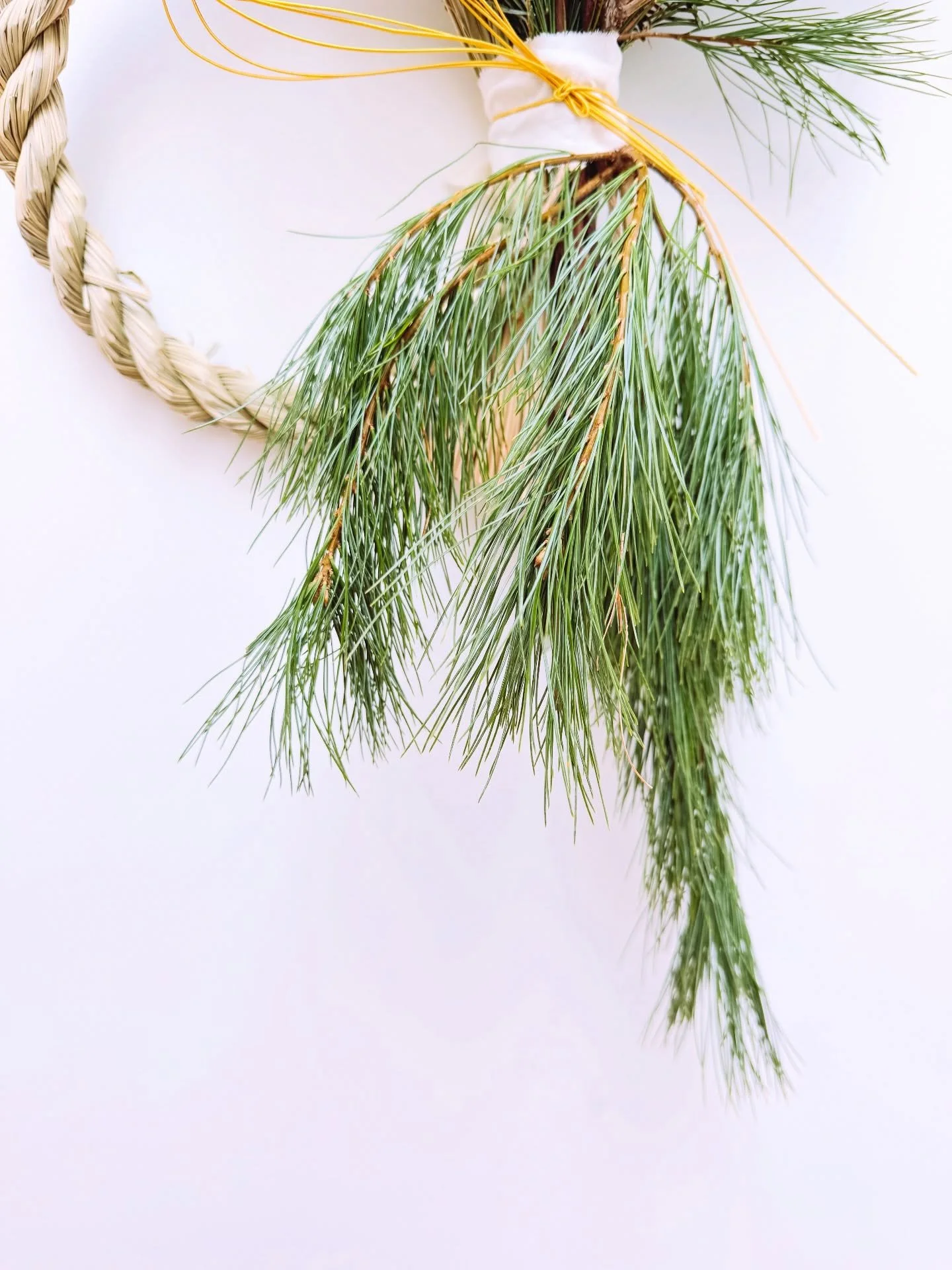 Custom Shimenawa wreaths made at the end of the year✨ Simple designs, yet the pine and red berries truly shine❤️💚

The Shimenawa bases I brought back from Japan were all used for workshops and custom pieces. Deeply grateful&mdash;thank you🙏❤️

If y