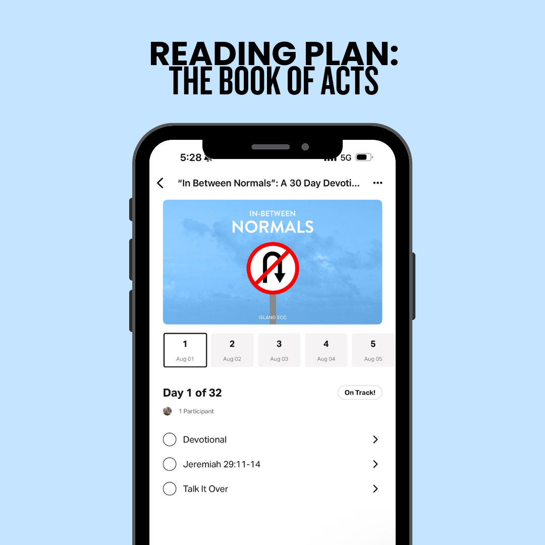 Reading Plan: the book of acts