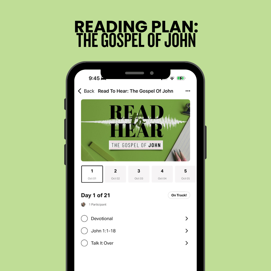 Reading Plan: The Gospel of John