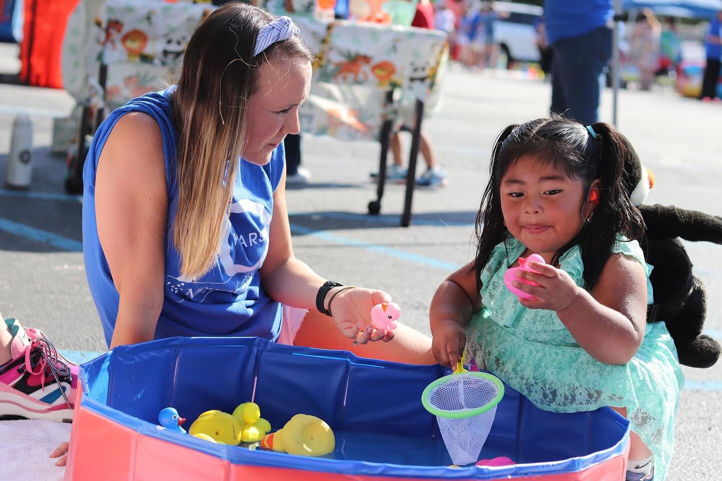 Family Fun Night, where all the fun happened!! 🎟️ 

We had a dunk tank, inflatable games, cotton candy, snow cones, bubbles, a duck pond, fish pong, and many more fun activities. 

Our 2024 graduates were celebrated along side our staff, families, t