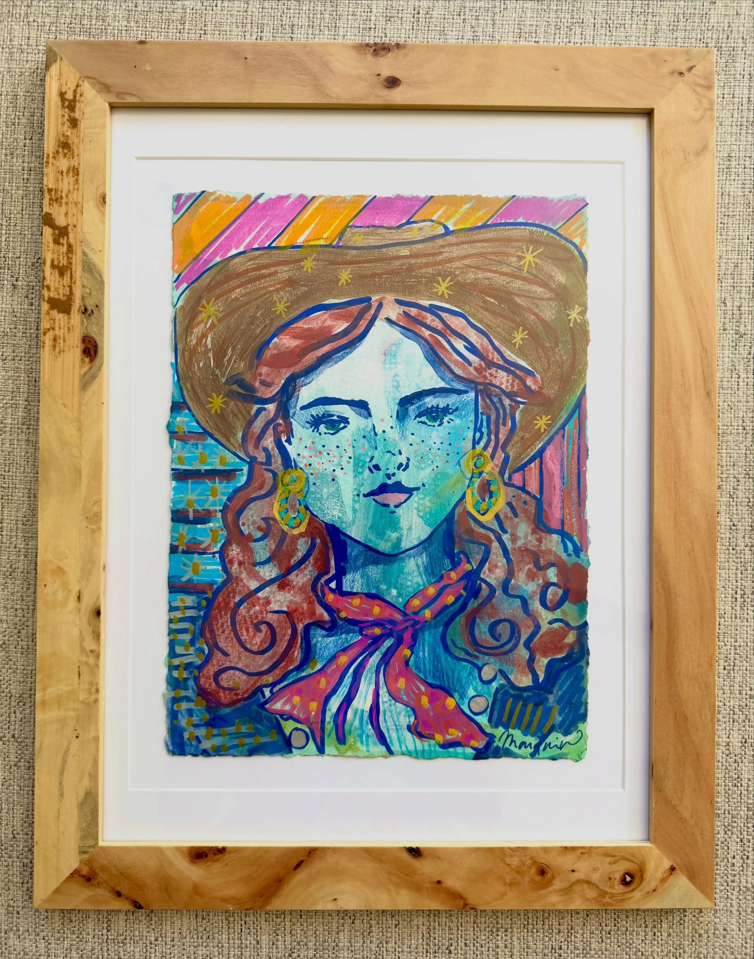Six pieces. One very special collection 🤎🎨🤠

We&rsquo;re excited to feature six original mixed-media cowboy &amp; cowgirl paintings by @marquincampbell at The Polo Ranch &mdash; and they&rsquo;re available for purchase NOW!

Each piece is 17.5&rdq