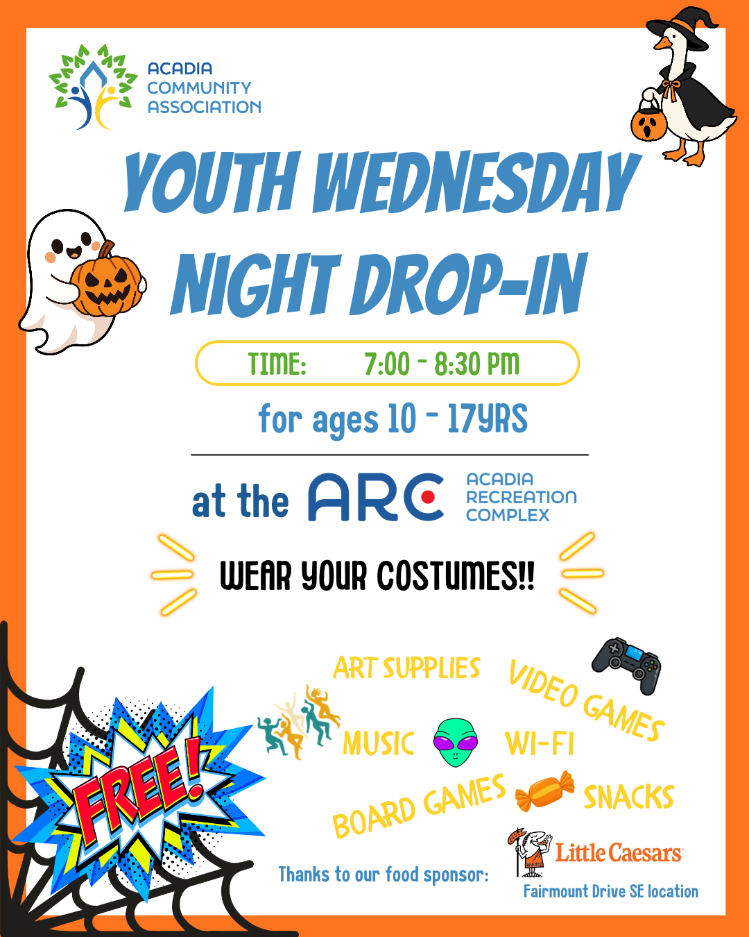 Youth Night Drop-In poster