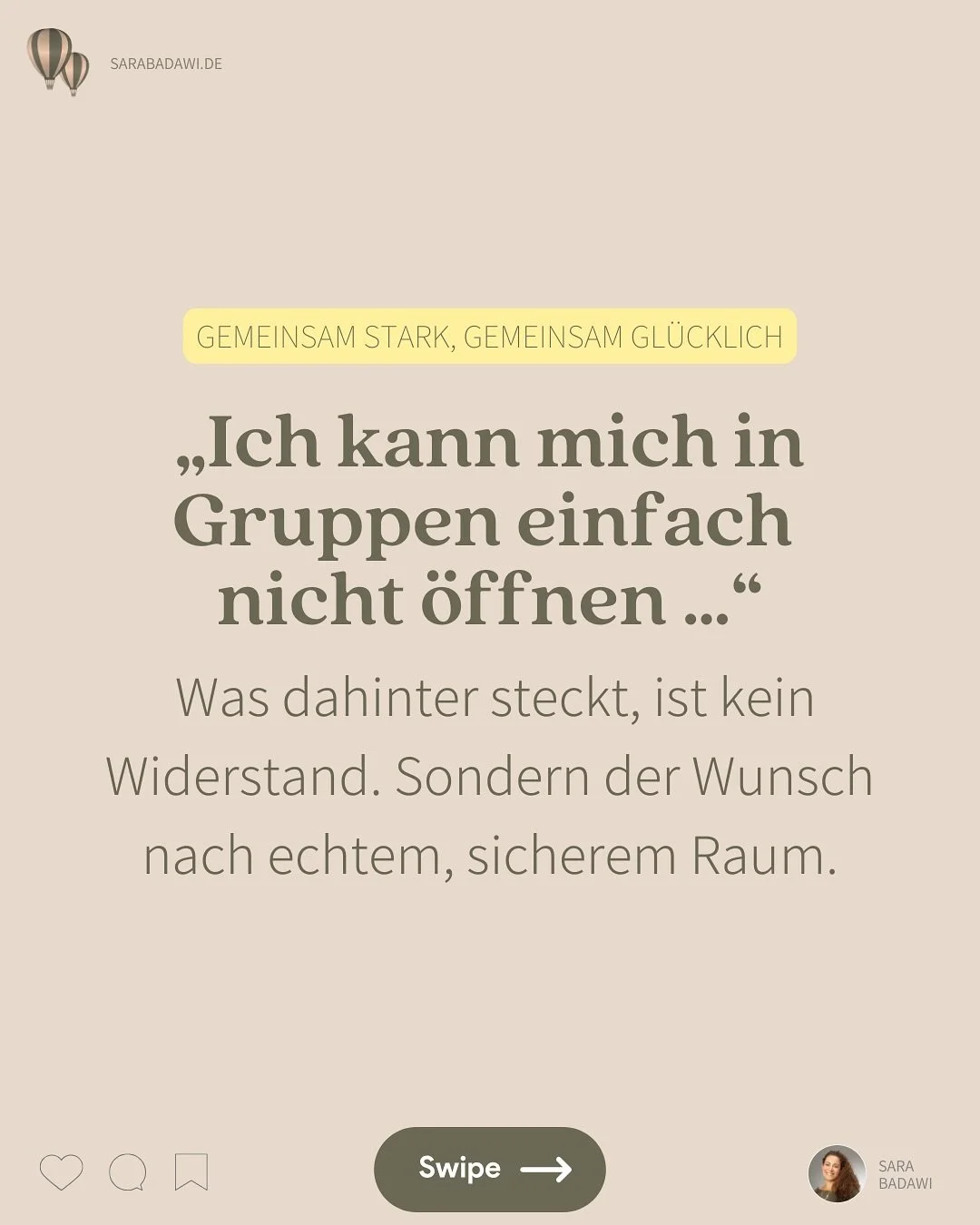&bdquo;Ich wei&szlig; nicht, ob ich mich in der Gruppe &ouml;ffnen kann &hellip;&ldquo;
Diesen Satz h&ouml;re ich oft &ndash; und ich nehme ihn ernst.
Denn ehrlich? Nicht jede Gruppe ist sicher.
Nicht jede Gruppe f&uuml;hlt sich gut an.

Aber genau d