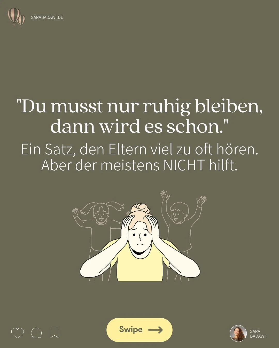 &bdquo;Du musst nur ruhig bleiben, dann wird es schon.&ldquo;
Ein Satz, der gut gemeint ist, aber Eltern oft eher verletzt als unterst&uuml;tzt.
&nbsp;
Denn was du wirklich h&ouml;rst:
👉 &bdquo;Du bist das Problem.&ldquo;
Und na klar willst du alles