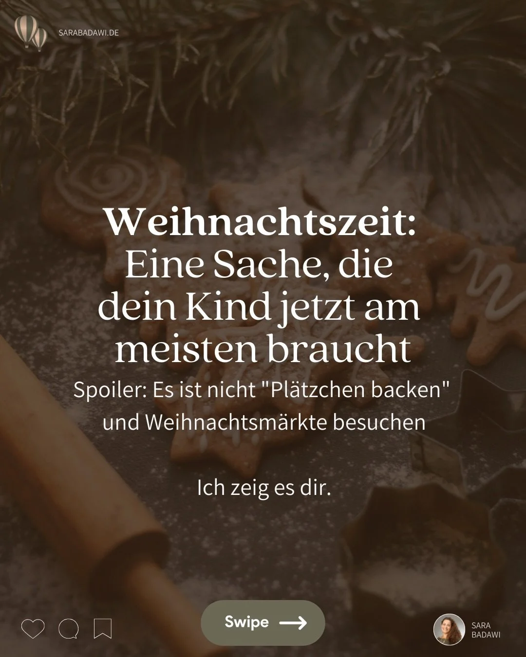 Weihnachtszeit bedeutet f&uuml;r viele Eltern: Stress pur.
Dabei wollen wir doch nur eins:
Diese besondere Zeit wirklich mit unseren Kindern genie&szlig;en 💛

Aber oft versuchen wir, Idylle zu inszenieren, statt Verbindung zu erleben.
👉 Und dann ki