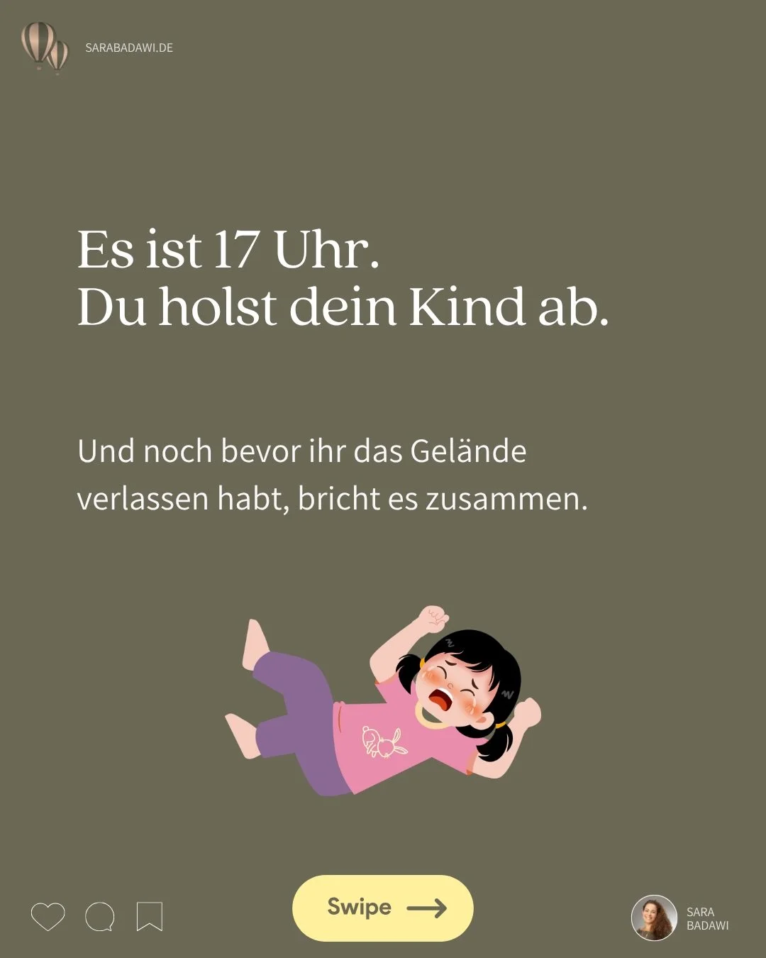 Es ist dieser Moment am Nachmittag,
in dem alles zusammenkommt.

Ein Kind, das den ganzen Tag funktioniert hat.
Und ein Elternteil, das den ganzen Tag getragen hat.

Und dann trifft beides aufeinander.

Was sich wie Trotz anf&uuml;hlt,
ist oft einfac