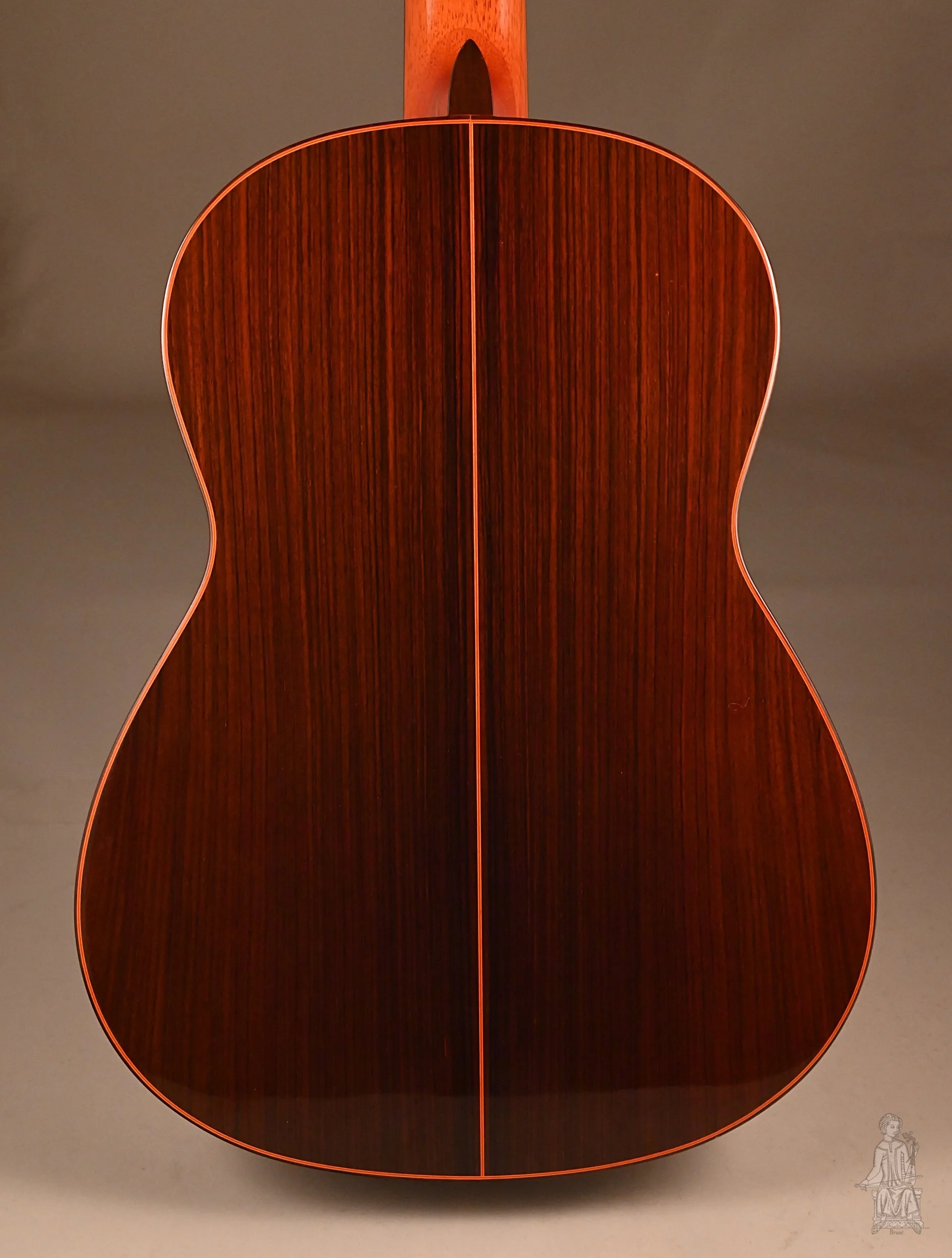 2002 hermanos conde classical guitar back close up