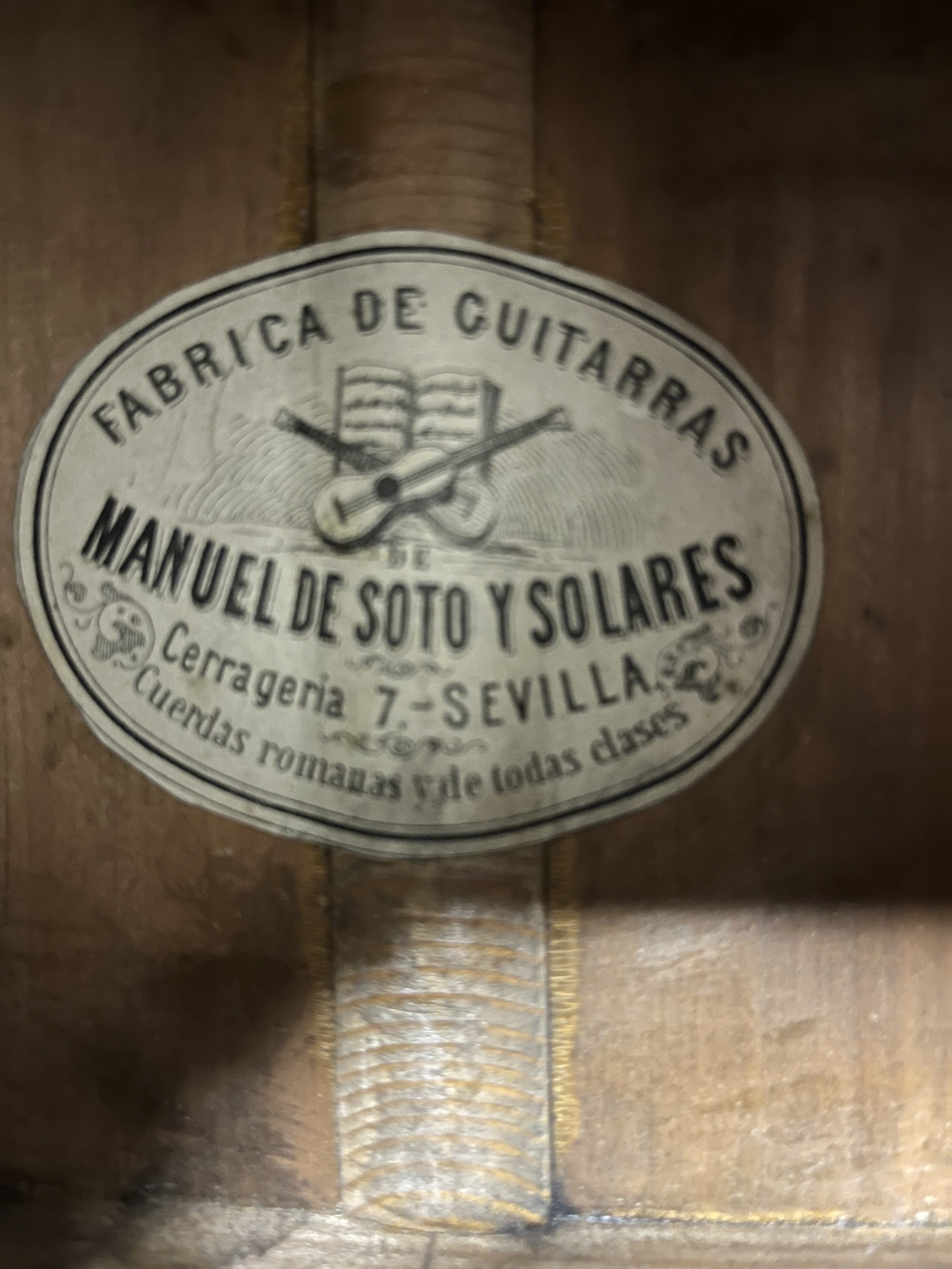 Manuel de Soto y Solares classical acoustic guitar