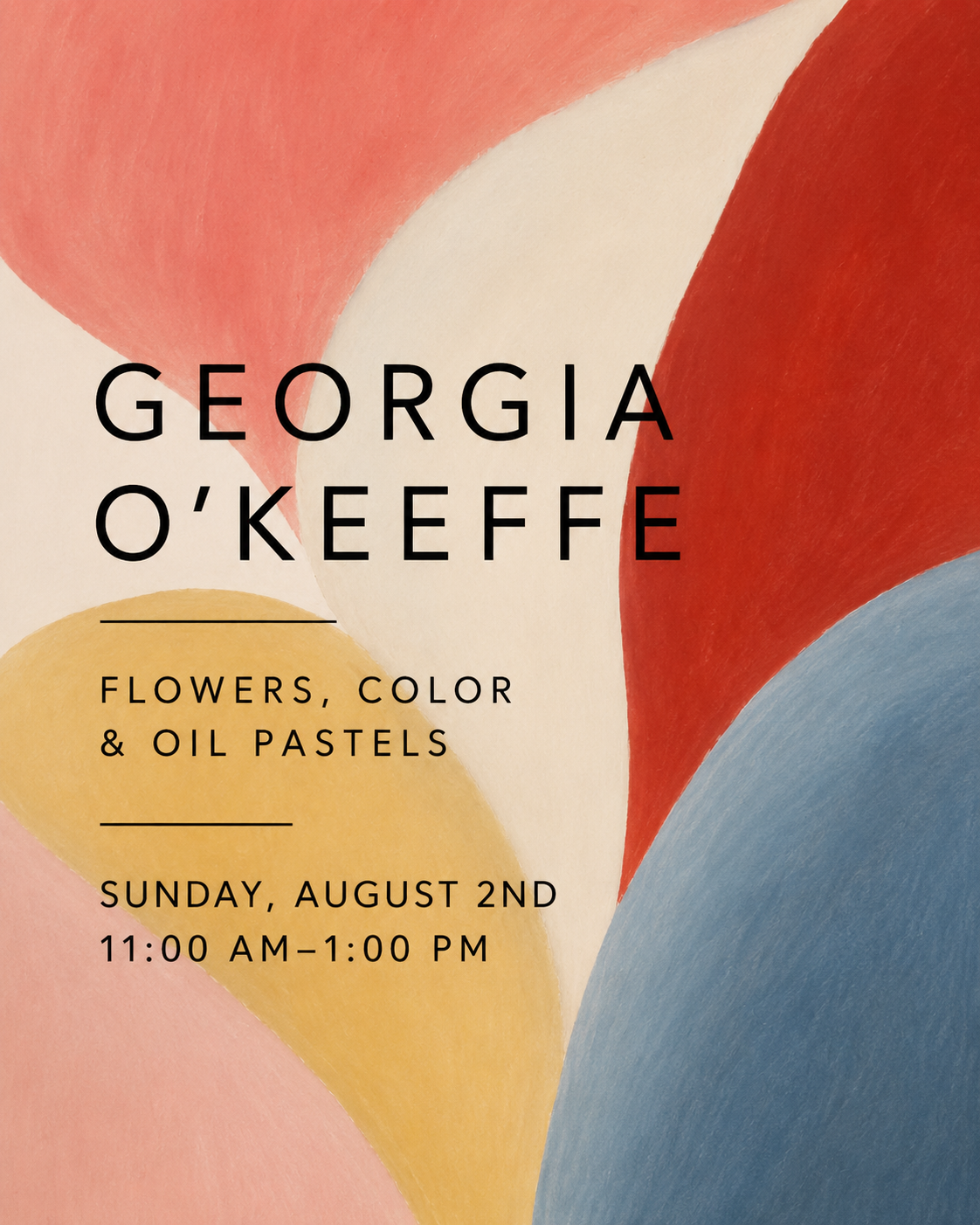 Sunday, August 2nd: 11am - 1:00pm