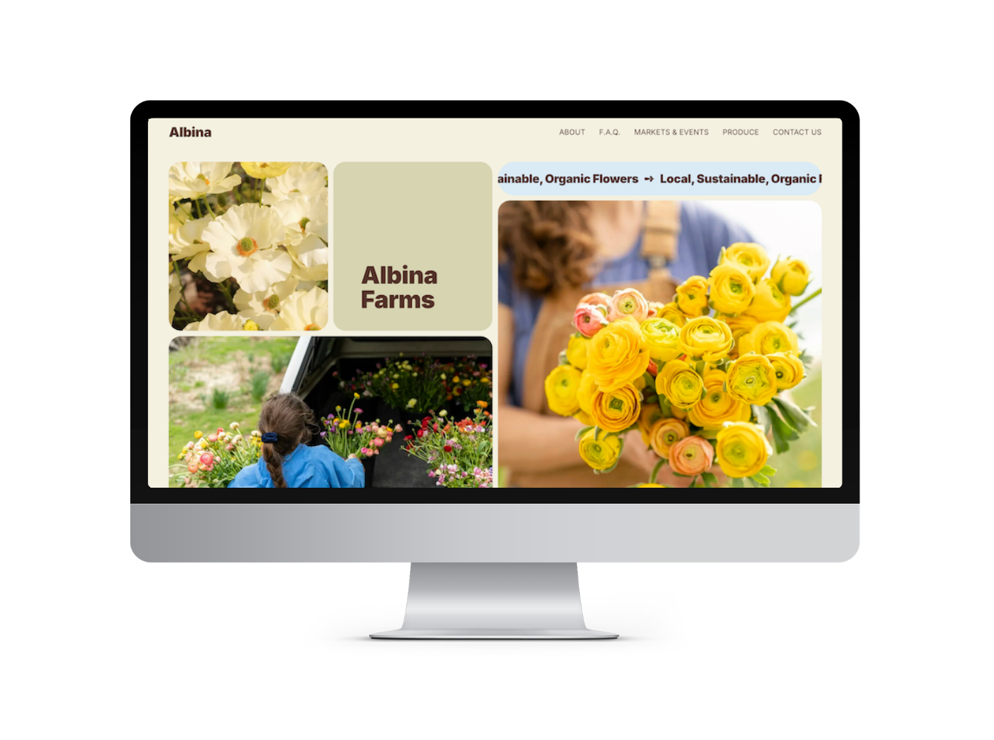 Albina Website Template for Farmers