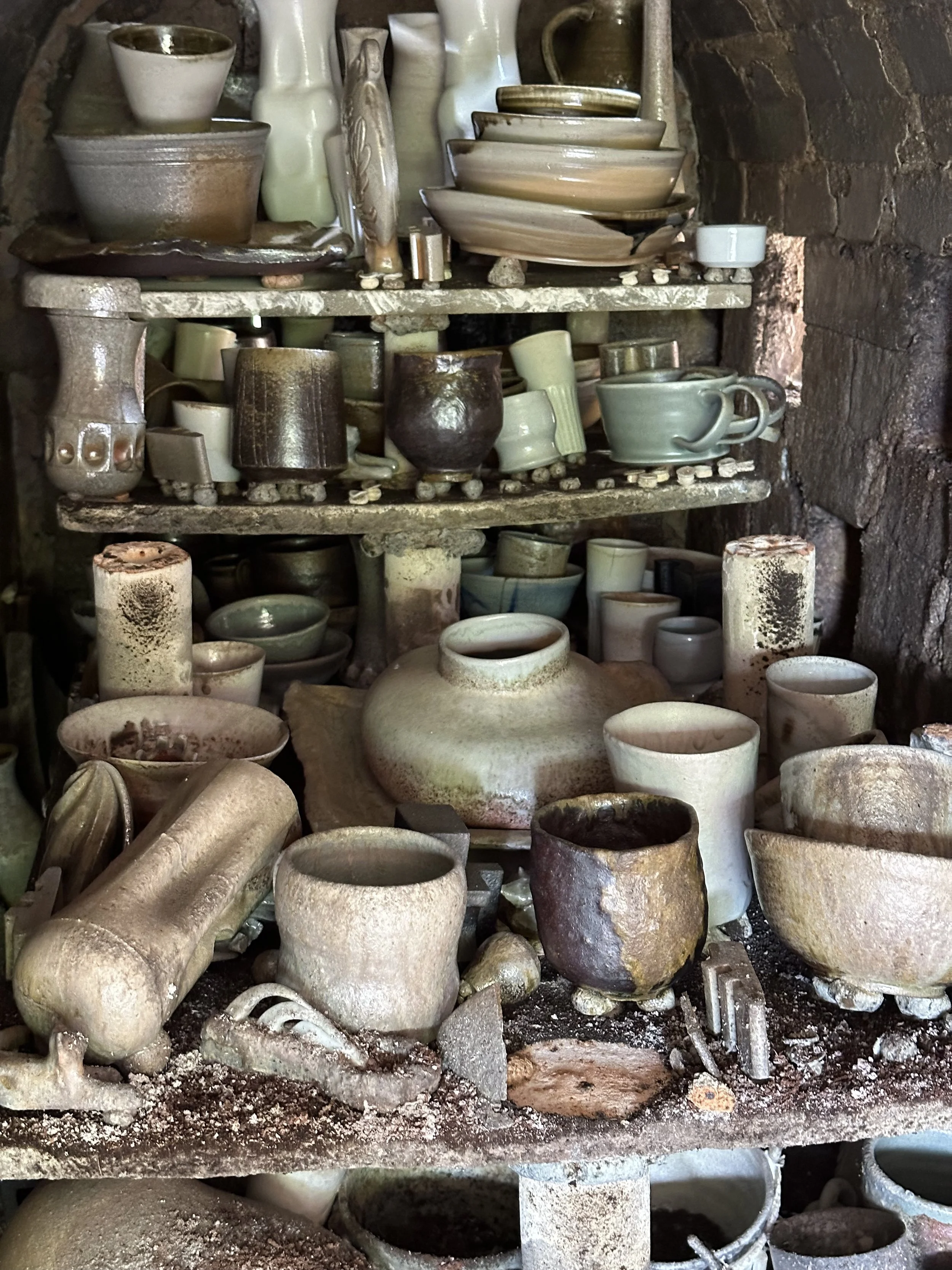 Wood firing at Oxford Kilns