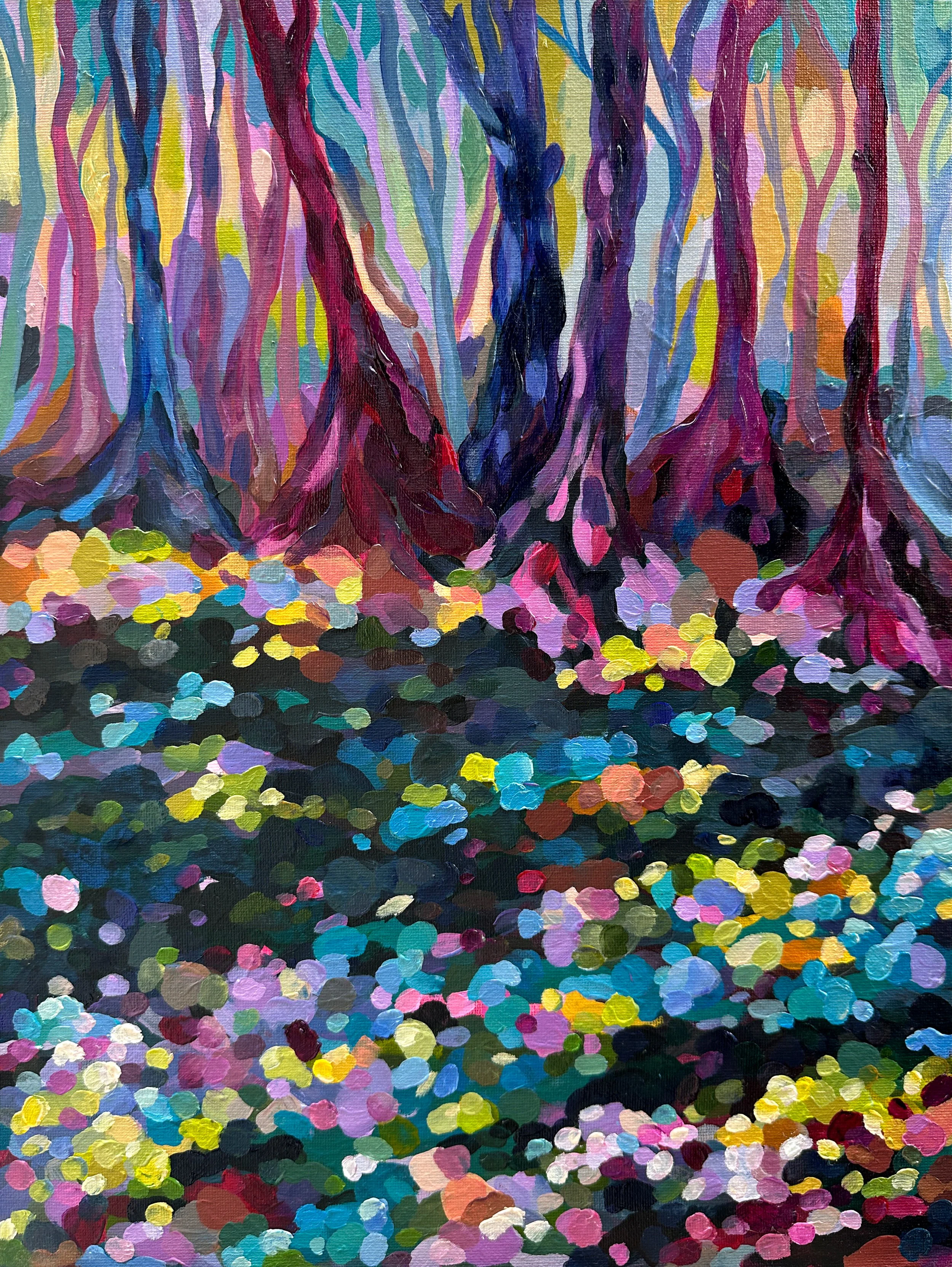 'Solitude', Acrylic and oil on canvas board, 30 x 40cm