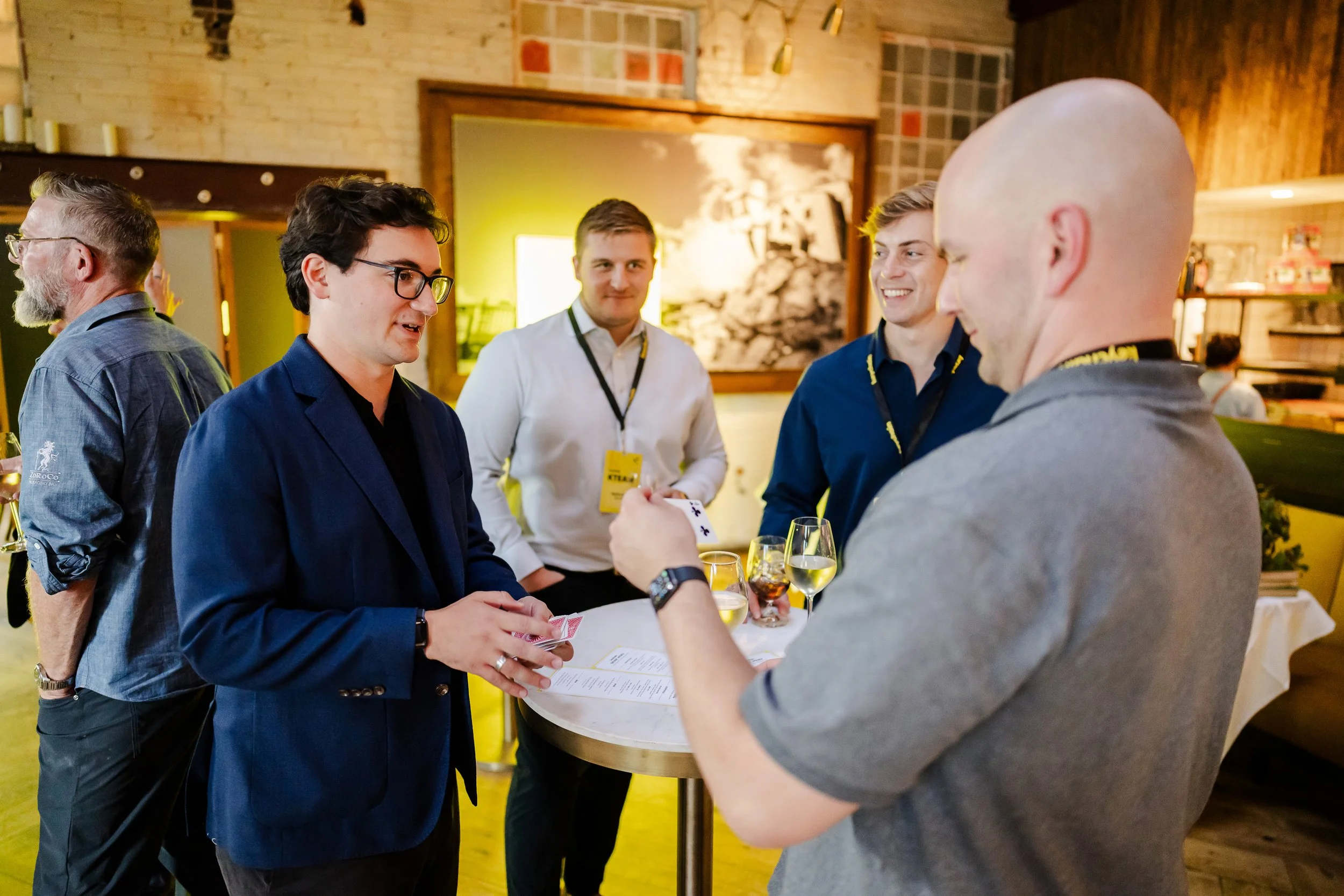 How Gerald Robinson Magic brought people together at Keychain’s Customer Dinner