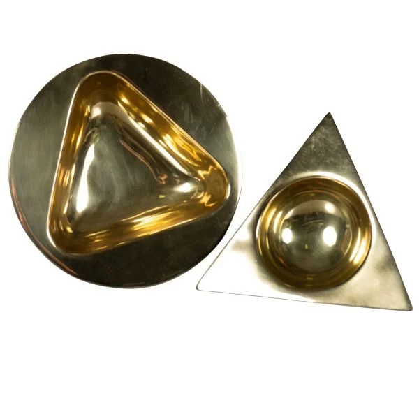 Gold Geometric Bowl