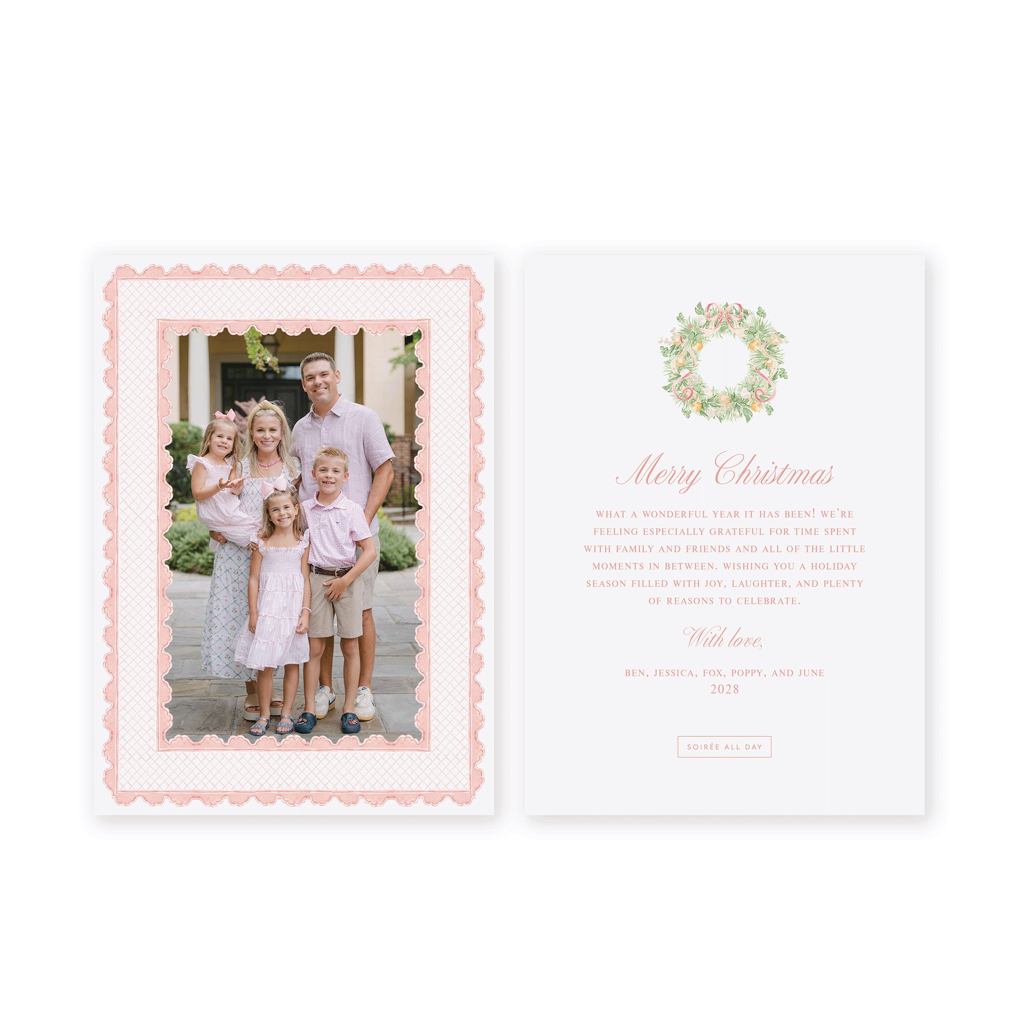 Tinsel and Taffy Holiday Card
