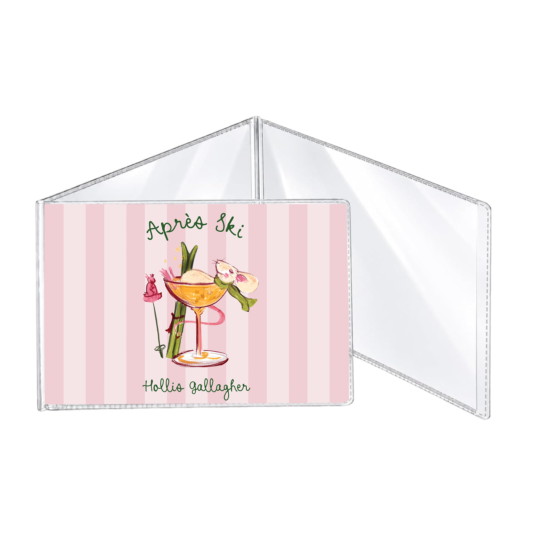 Aprés Ski Tipsy Mouse Mahjong Card Holder