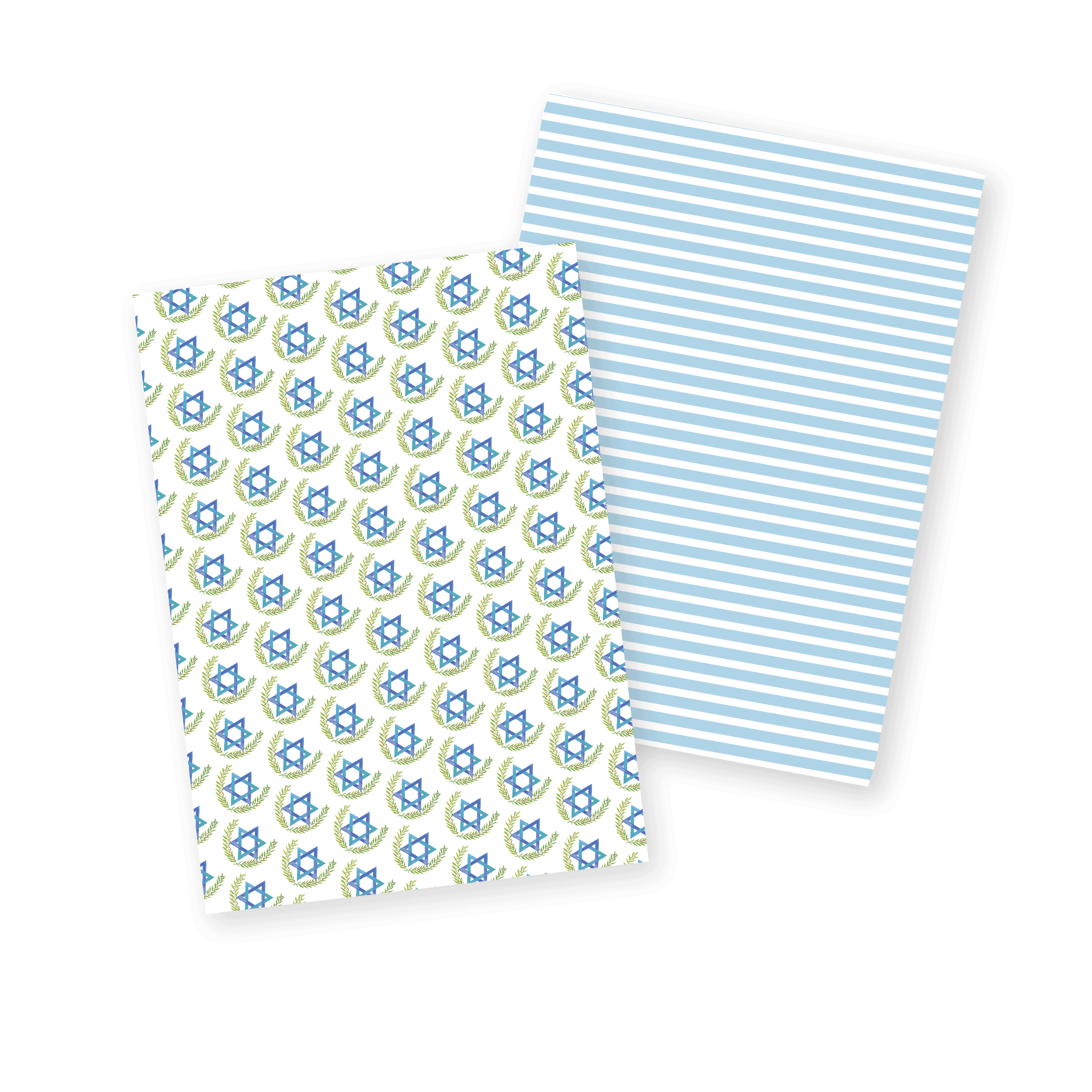 Star of David Hanukkah Wrapping Paper
