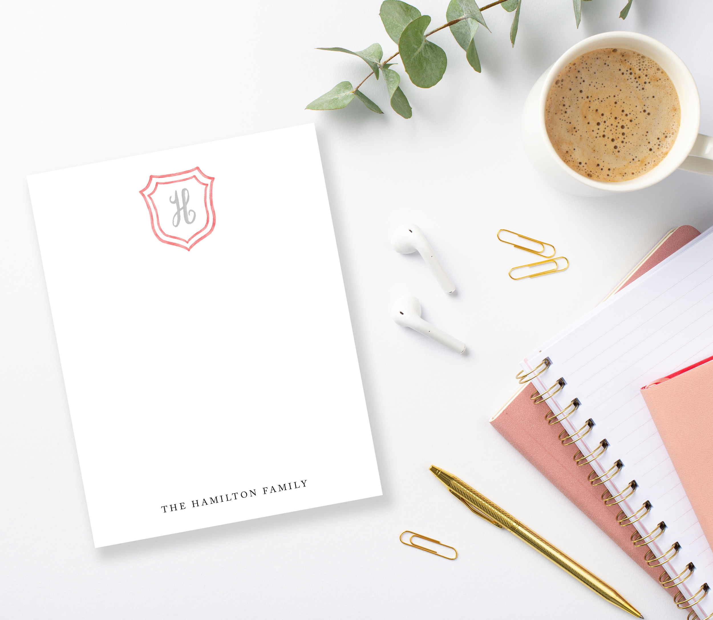 Crest &amp; Monogram Notepad