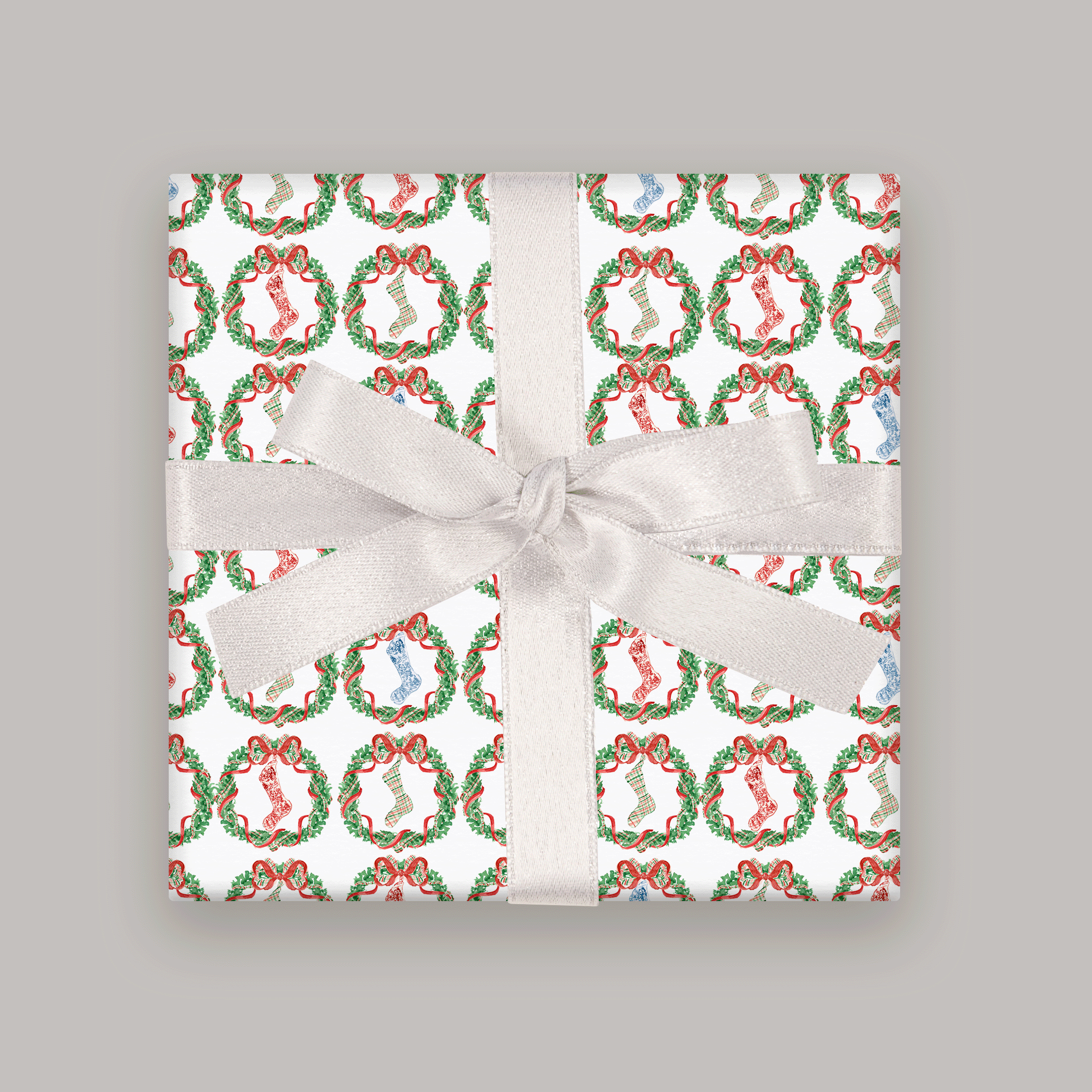 Grandmillennial Greetings Wrapping Paper