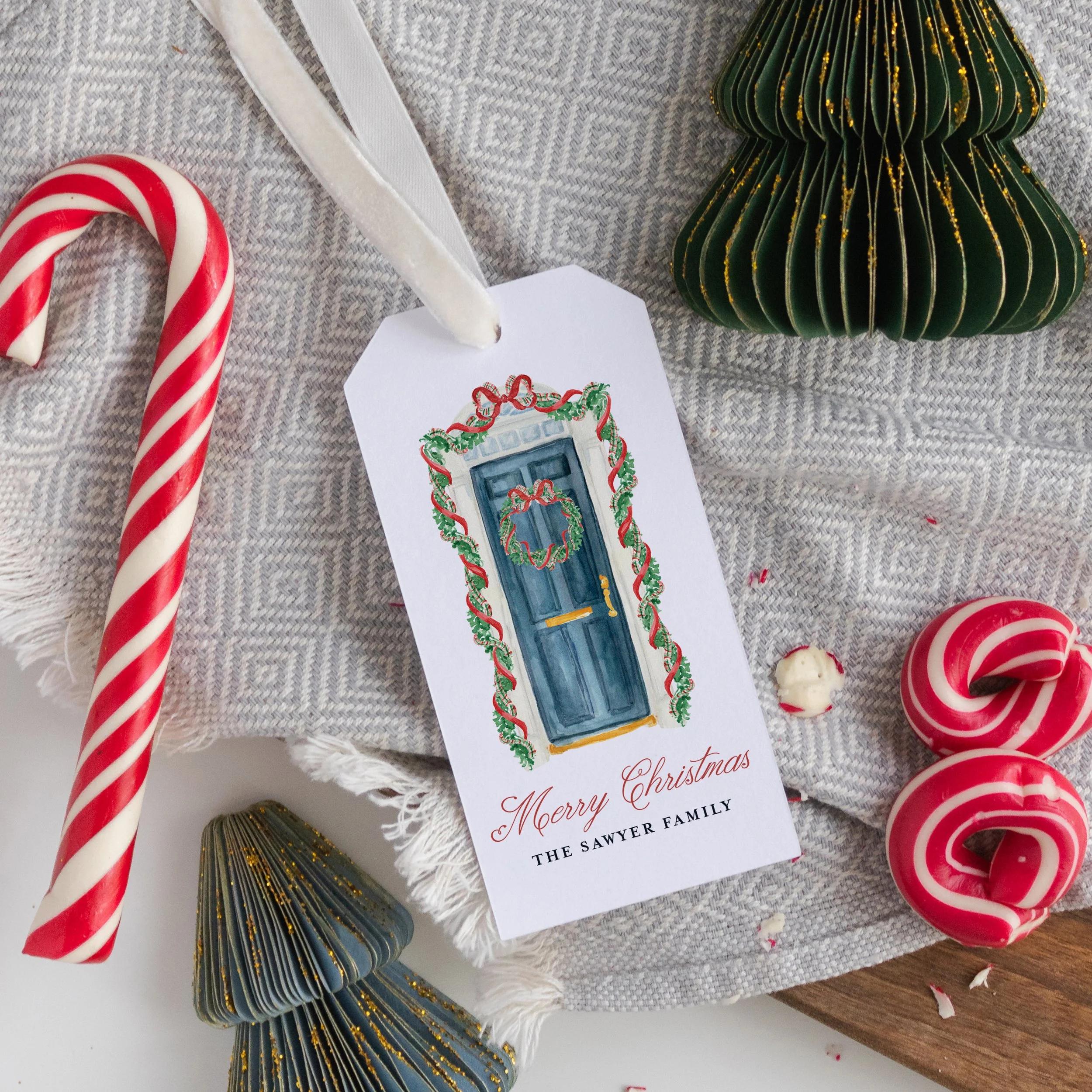 Grandmillennial Greetings Holiday Gift Tag