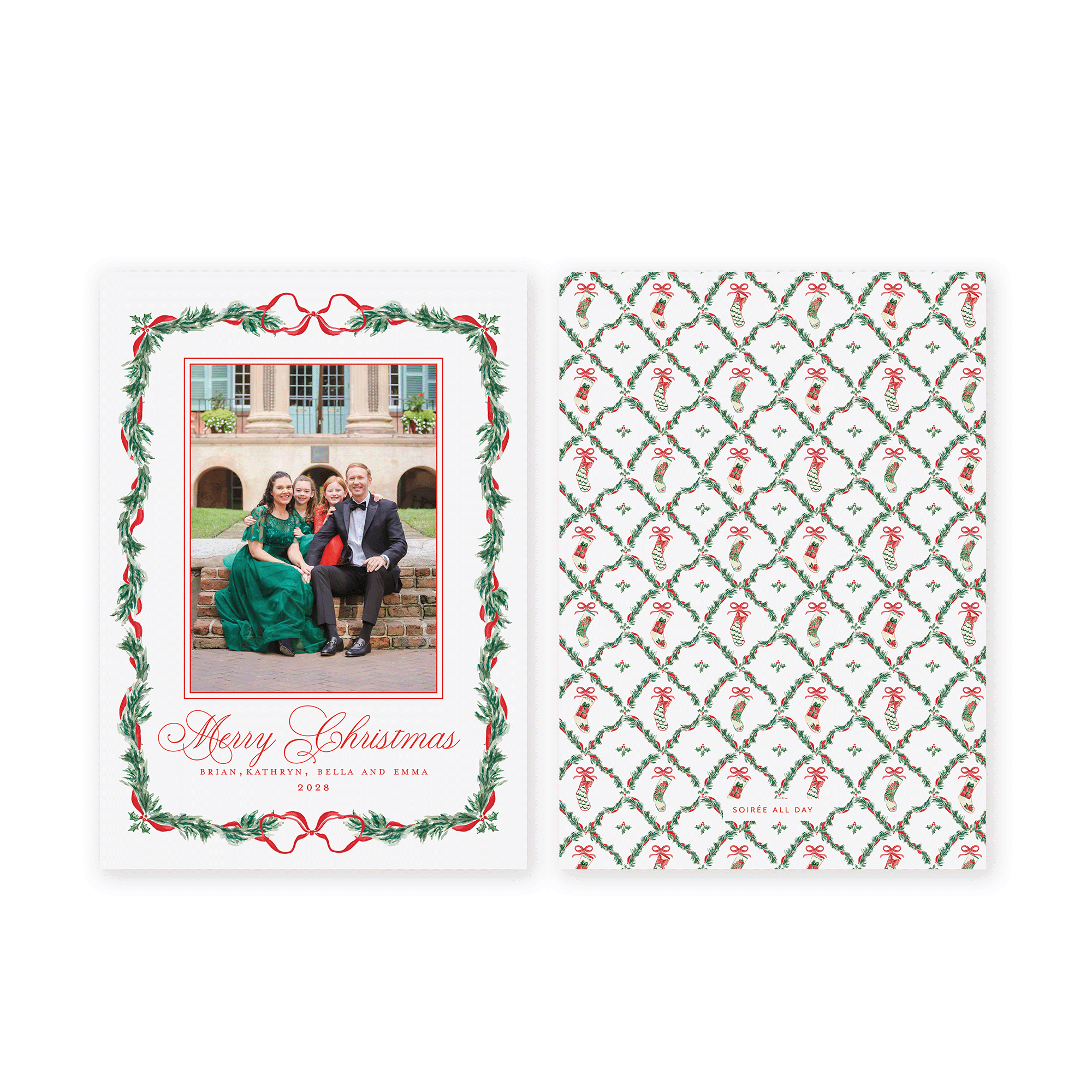 Yuletide Garland Holiday Card