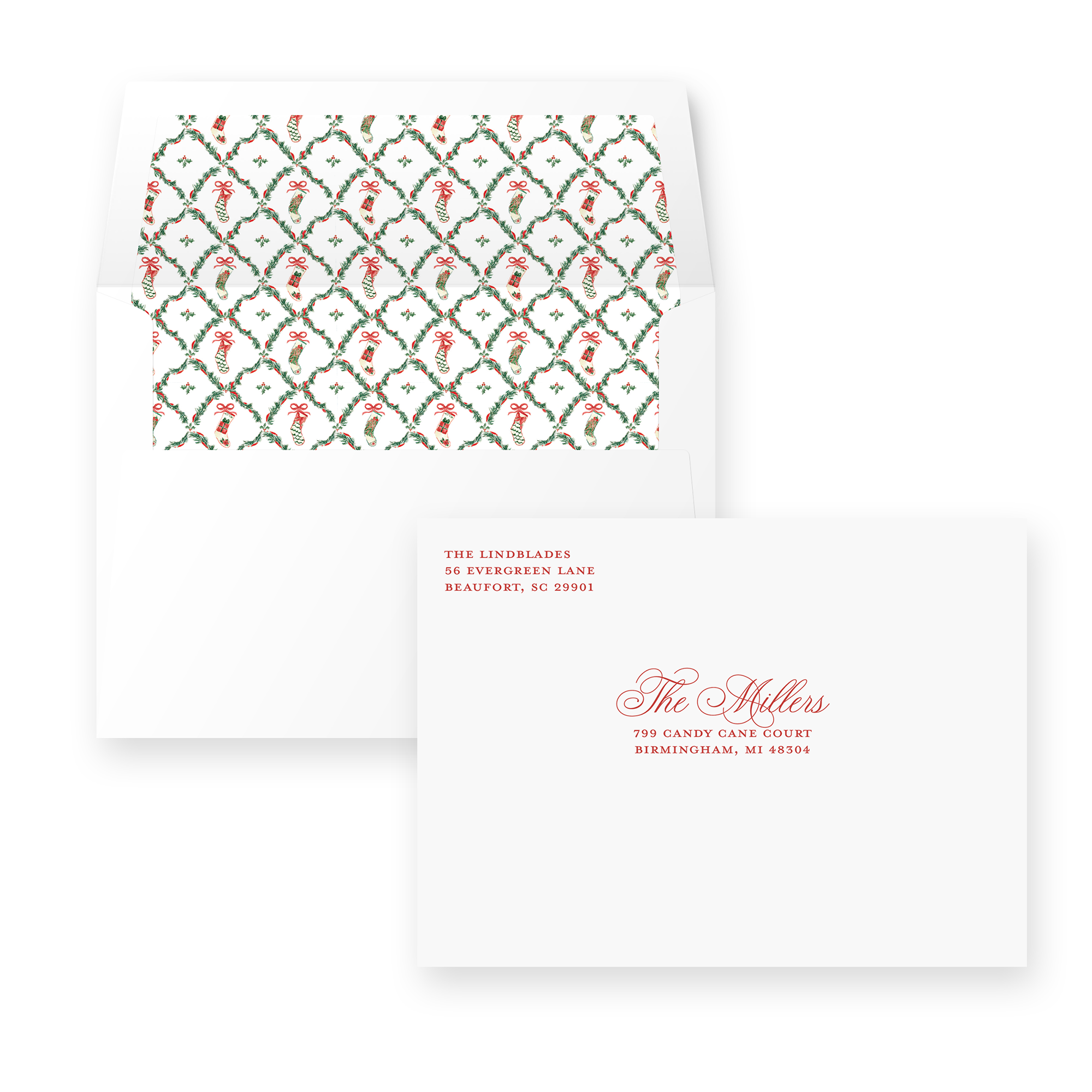 Yuletide Garland Holiday Card