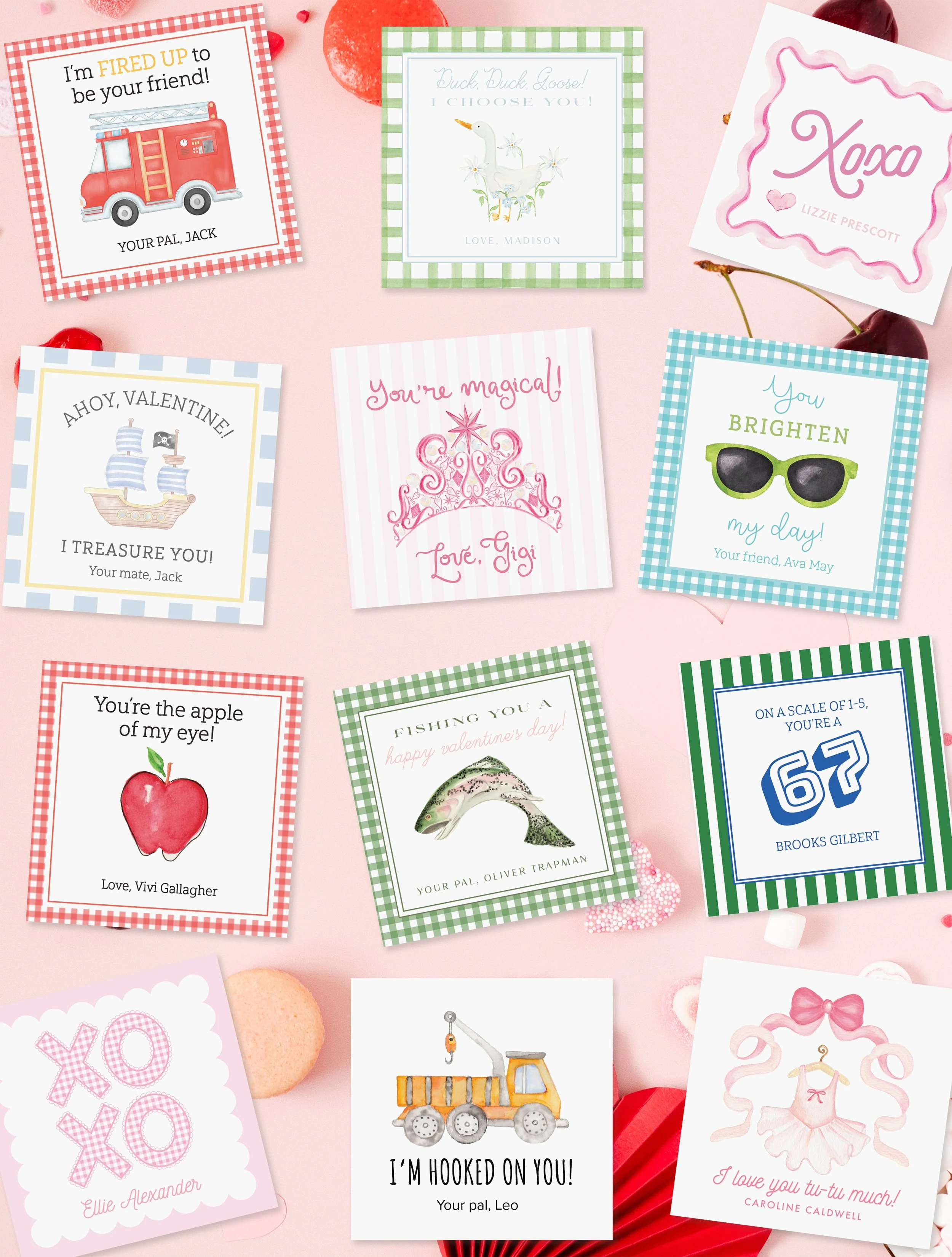 Classroom Valentines for Elementary School Kids (Easy Card + Favor Pairings)