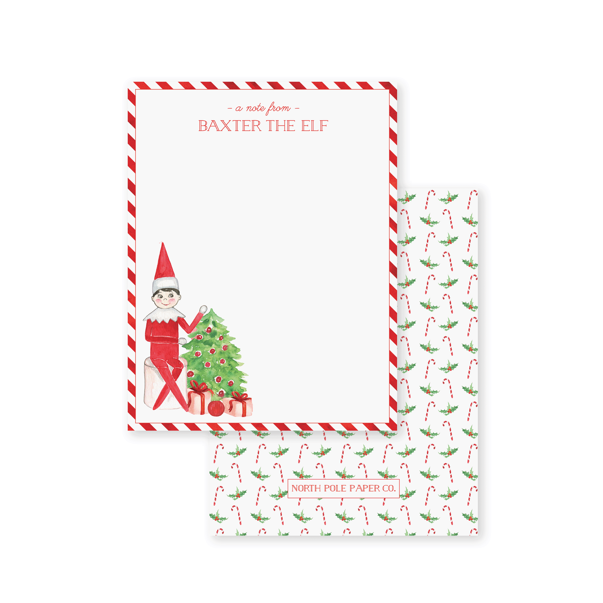A Note from Your Elf Notecard