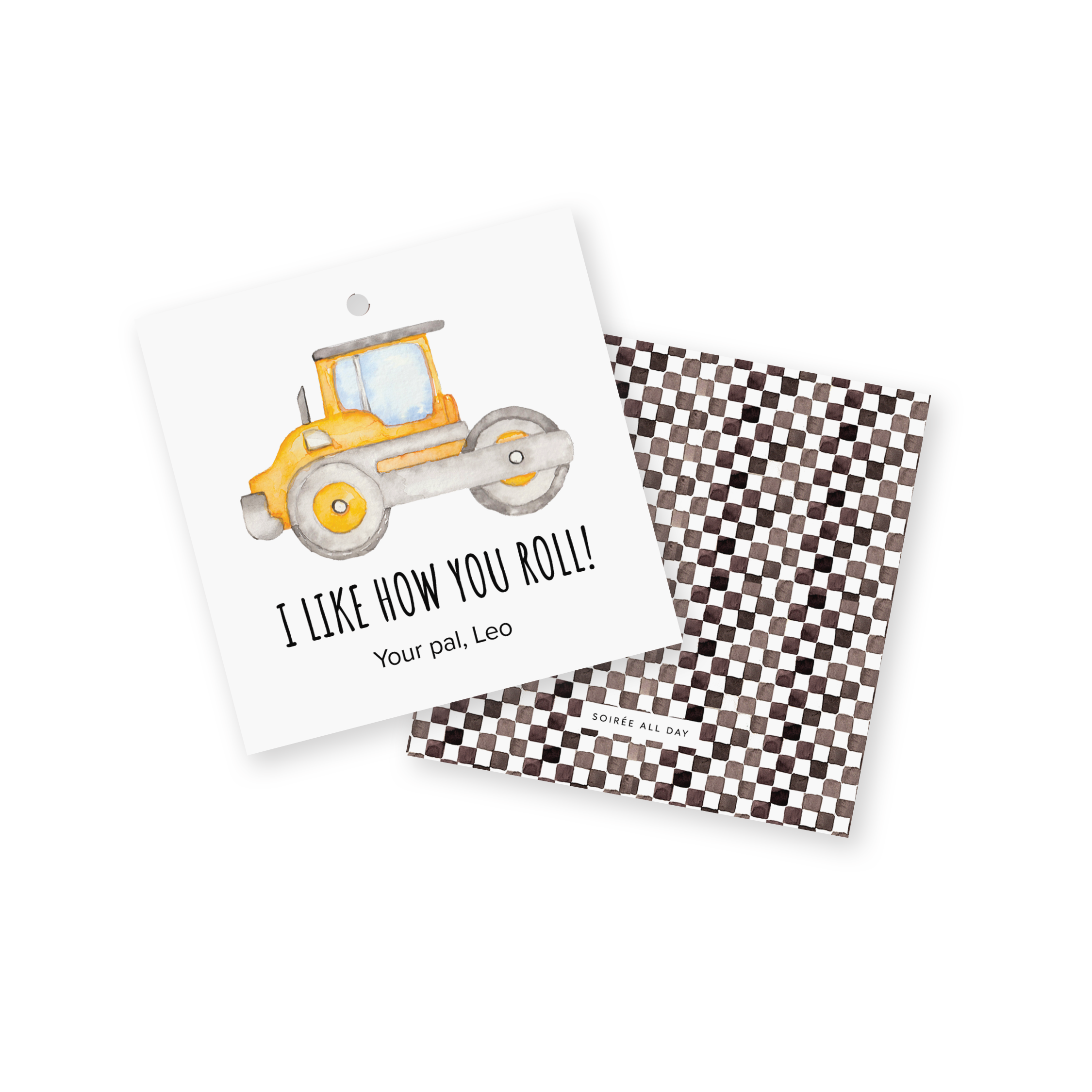 Construction Vehicle Classroom Valentine