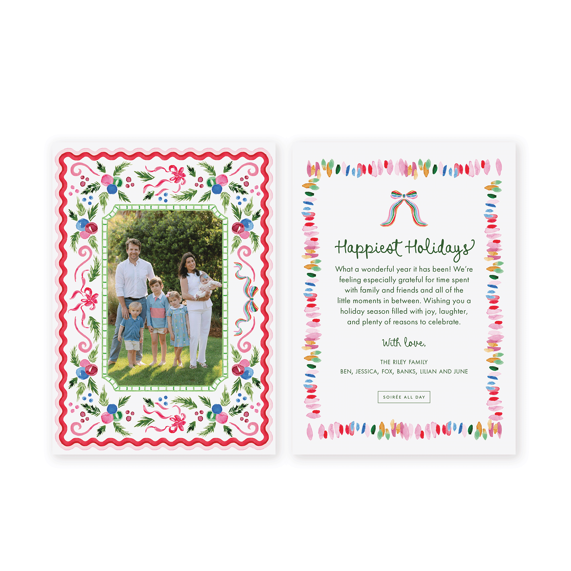 Color Me Merry Holiday Card