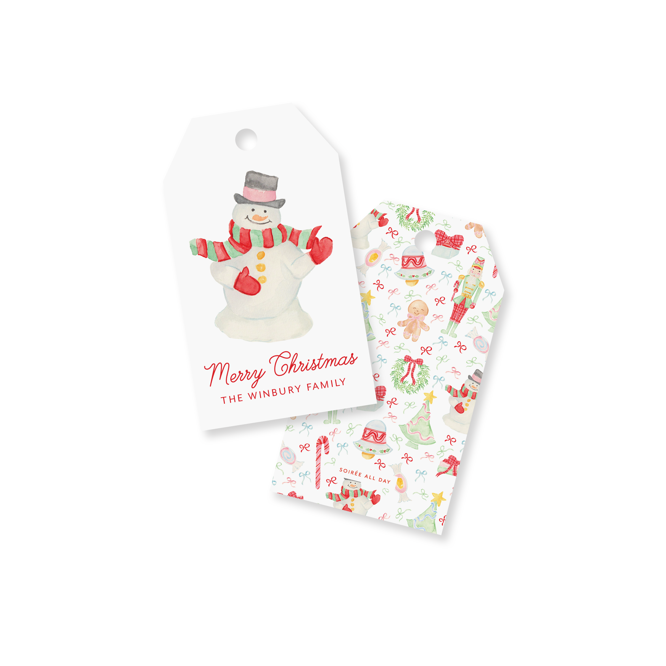 Santa's Helpers Snowman Gift Tag