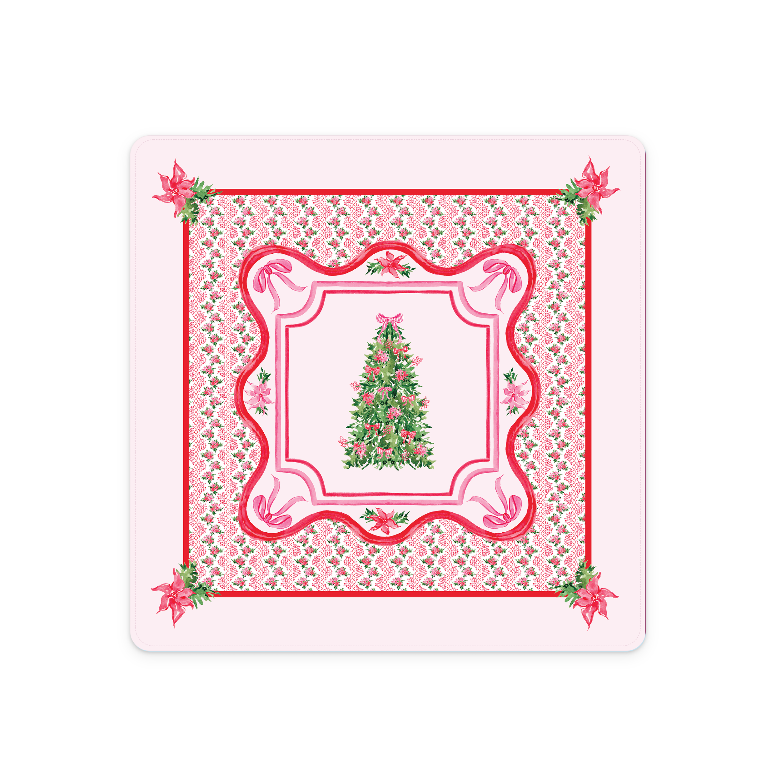 Pretty in Pink Holiday Mahjong Mat