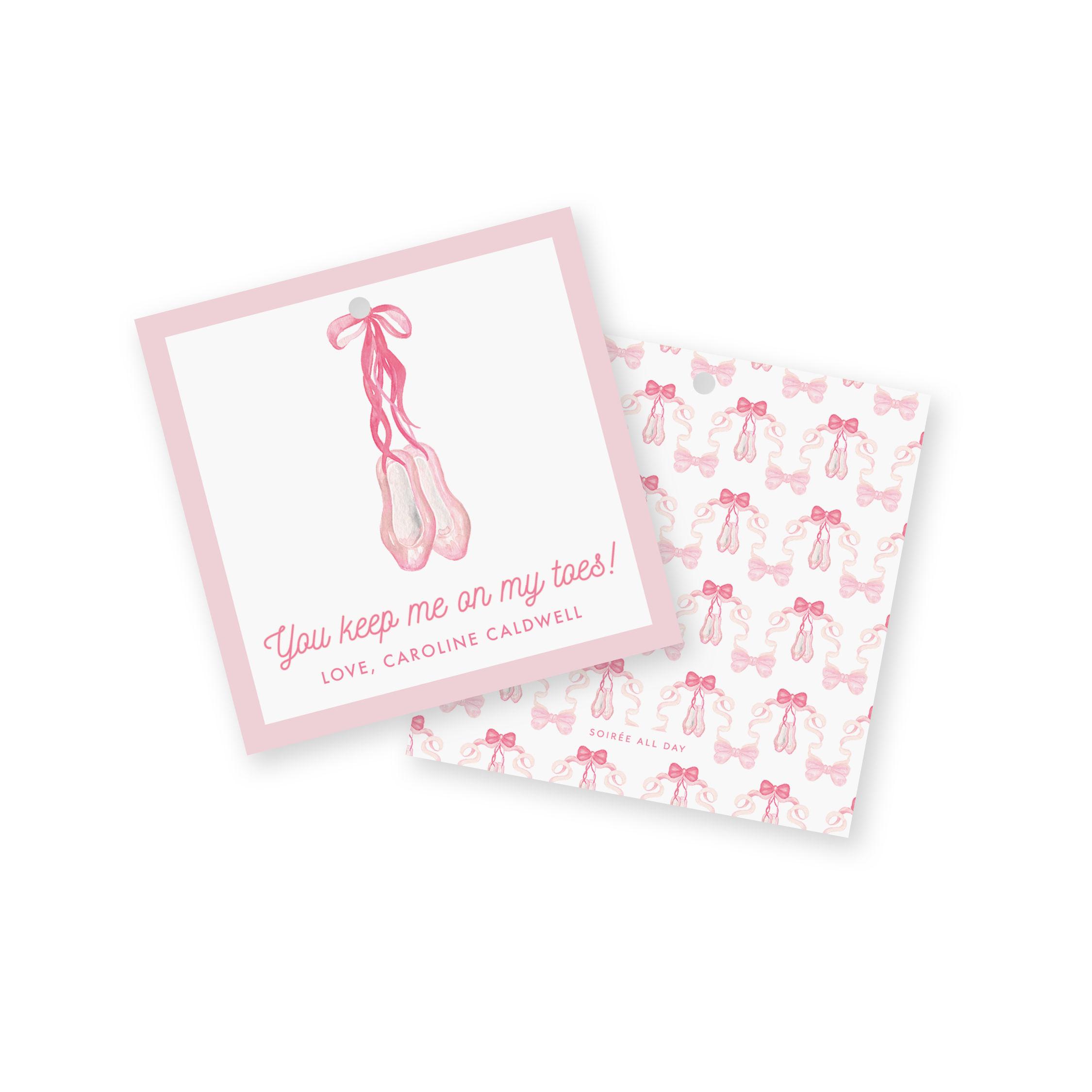 Ballerina Slipper Classroom Valentine