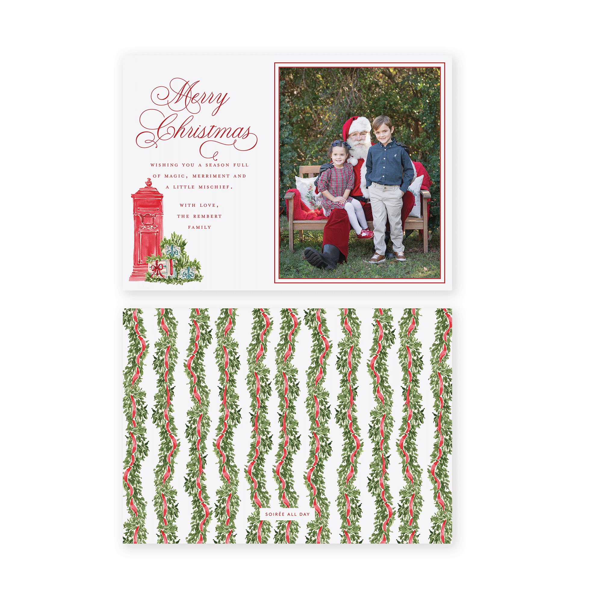 Letters to Santa Holiday Card