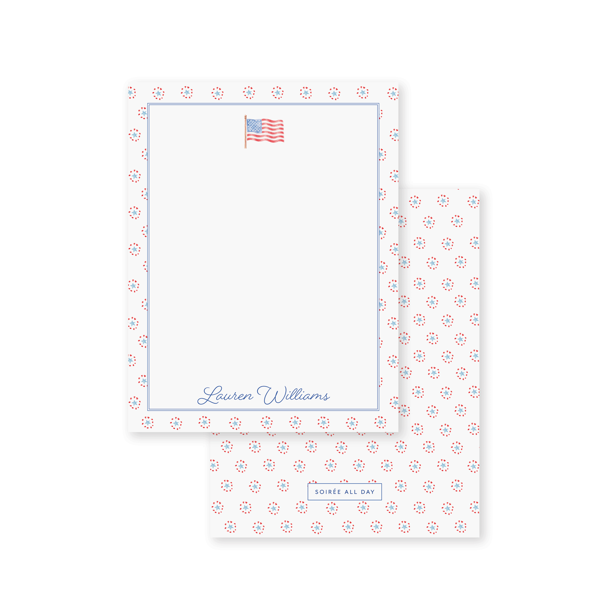 American Flag Notecard