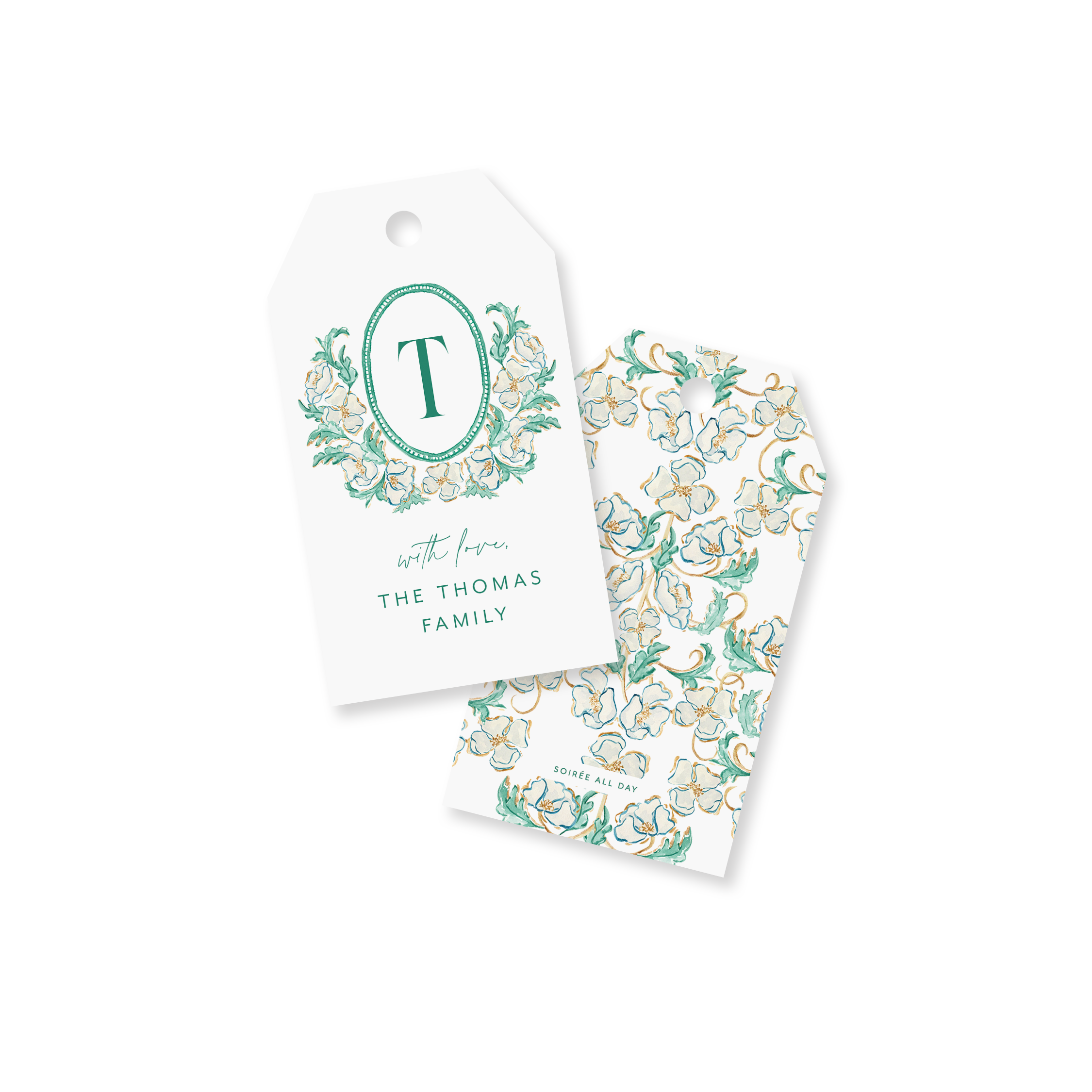 Blooming Into The New Year Gift Tags