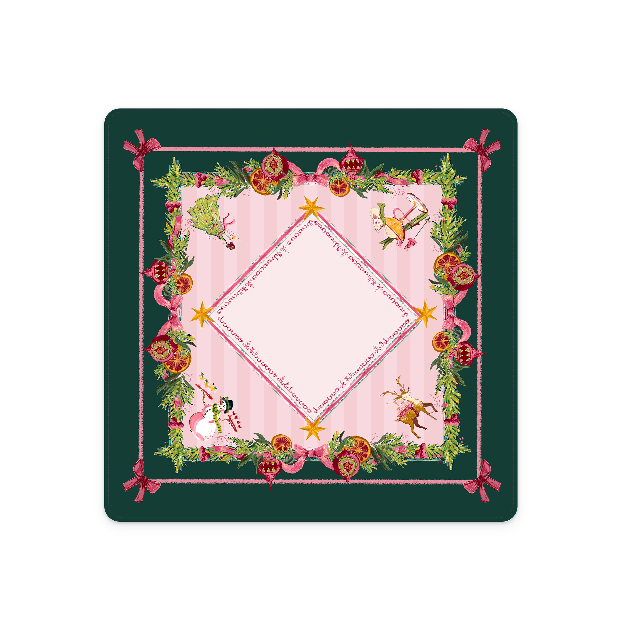 Toasty & Tipsy Holiday Mahjong Mat
