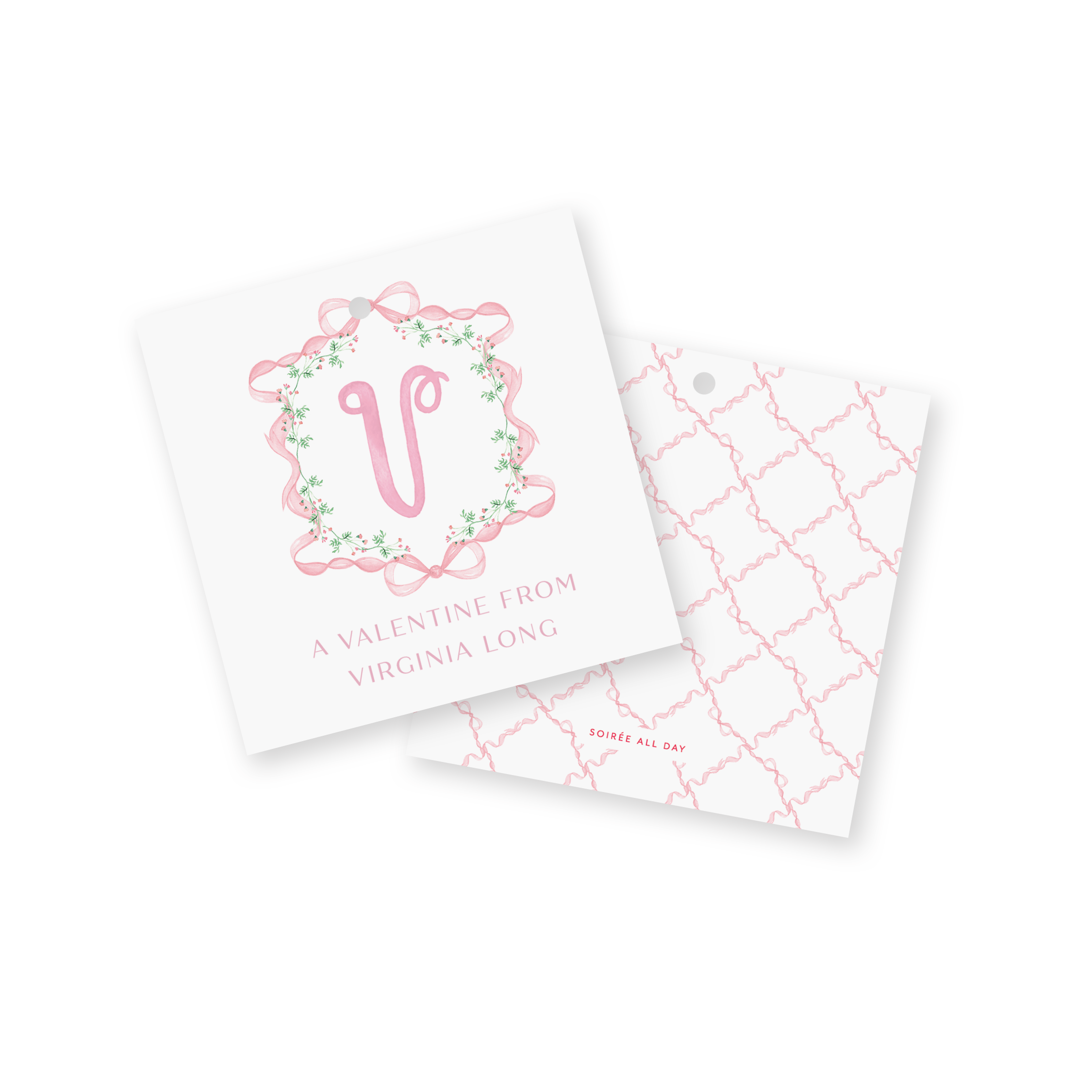 Pink Bow Classroom Valentine