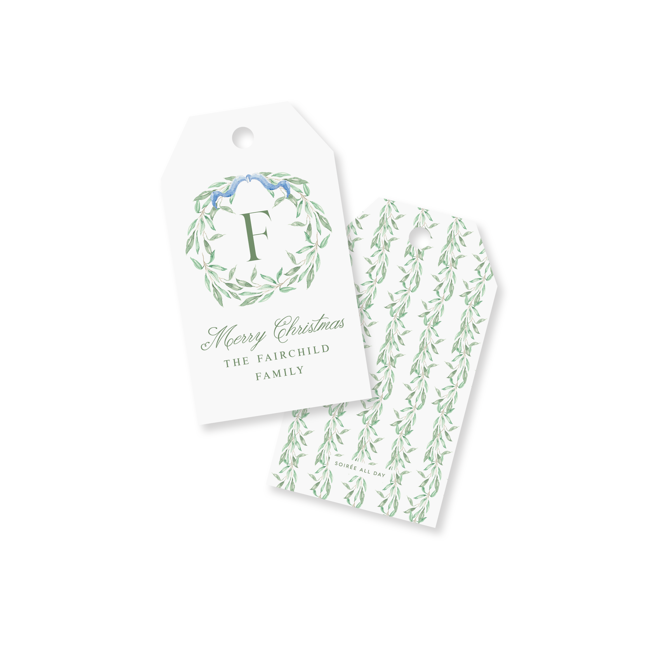 Olive Branch Garland Gift Tag
