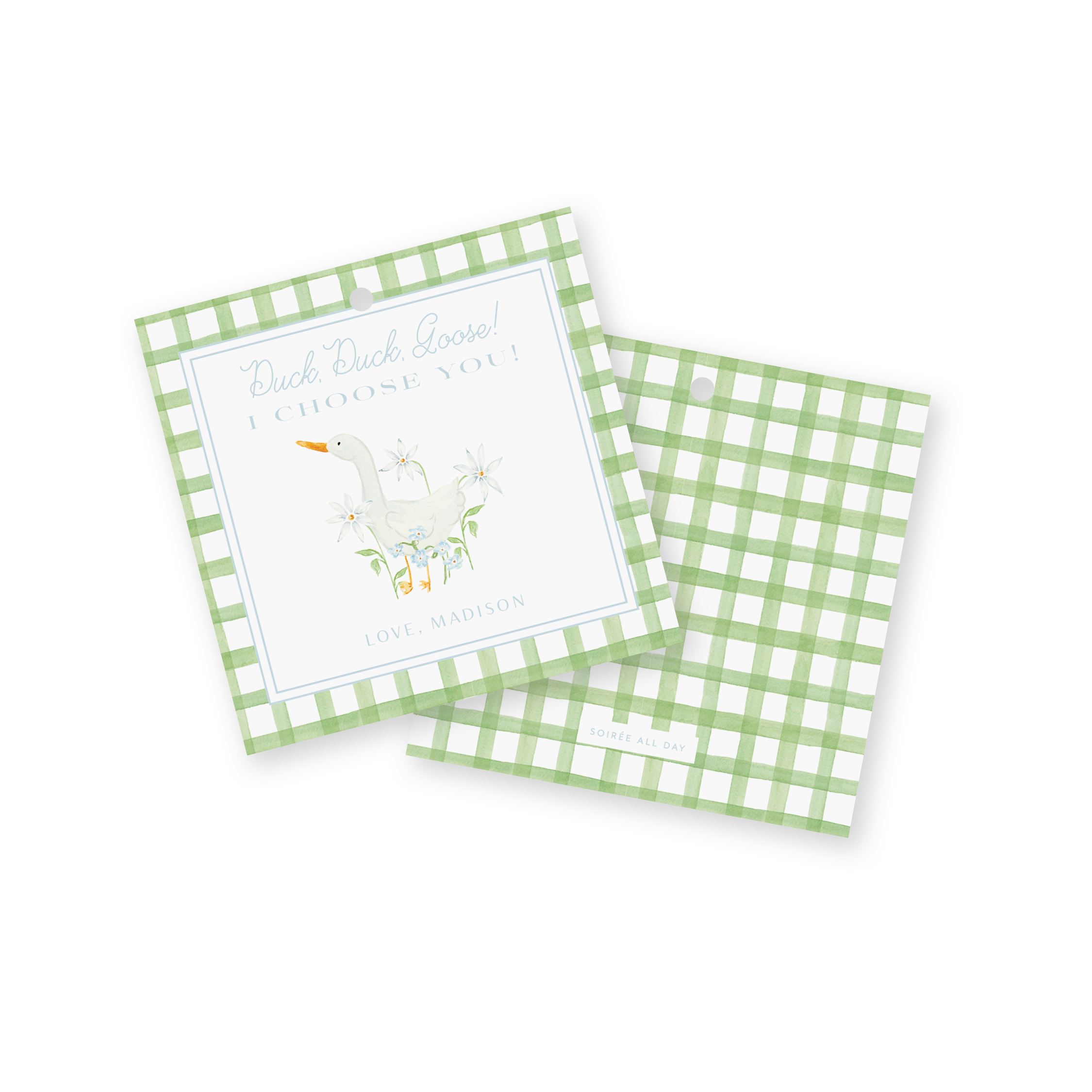 Gingham Goose Valentine