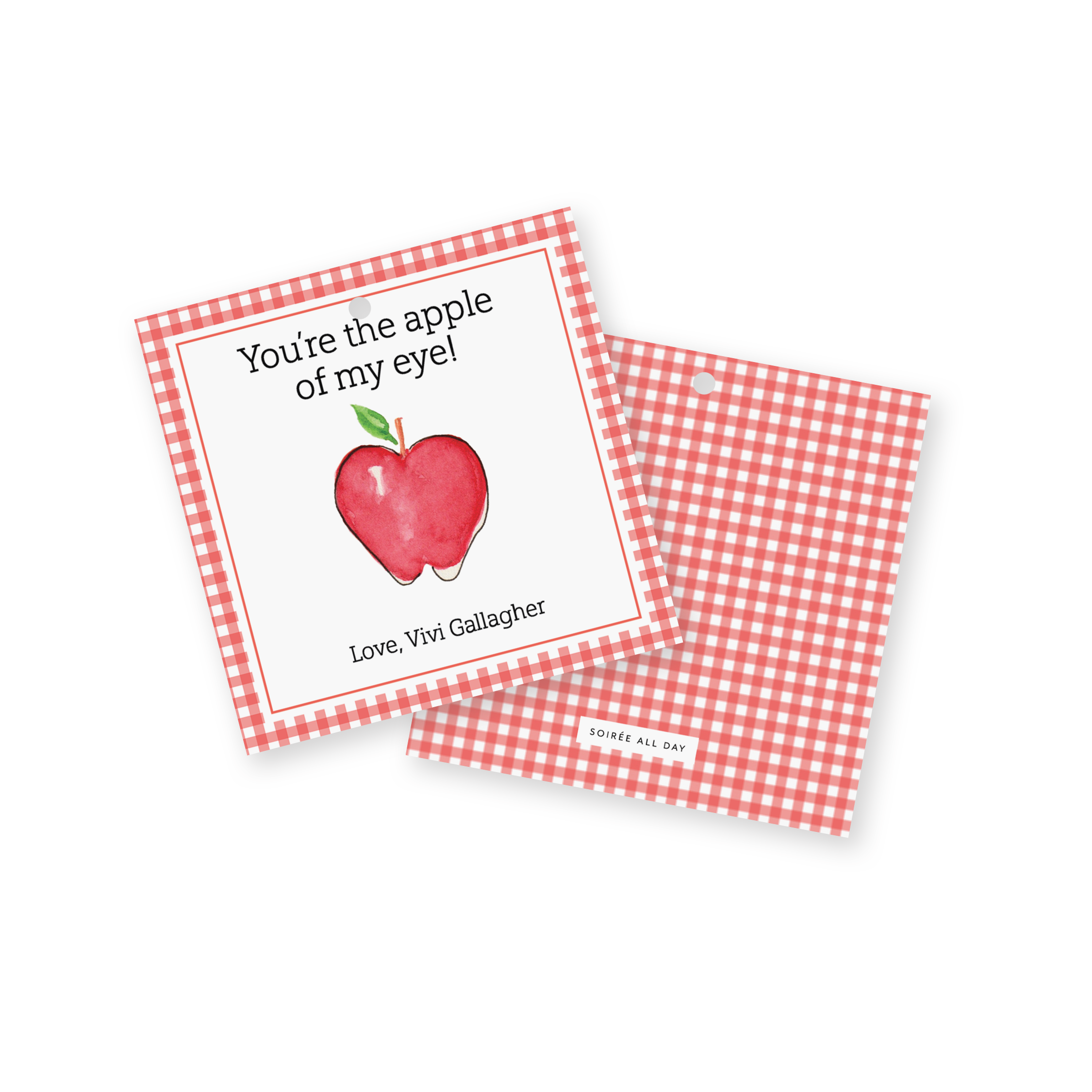 Apple Of My Eye Classroom Valentine