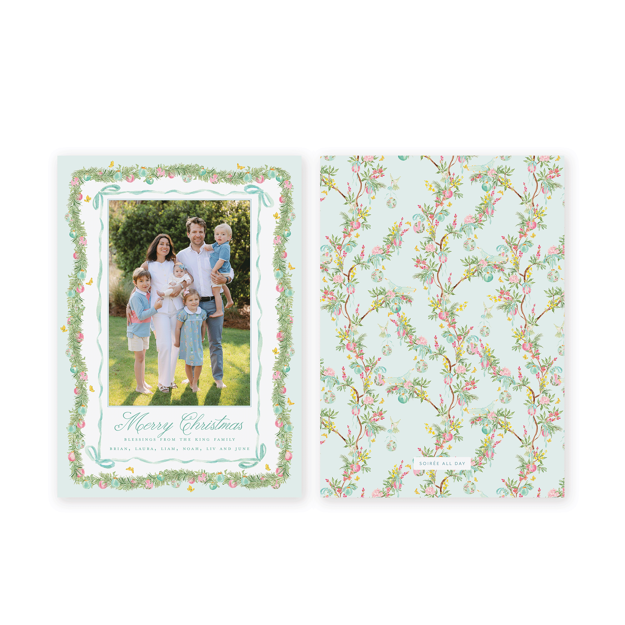 Parisian Chinoiserie Holiday Card