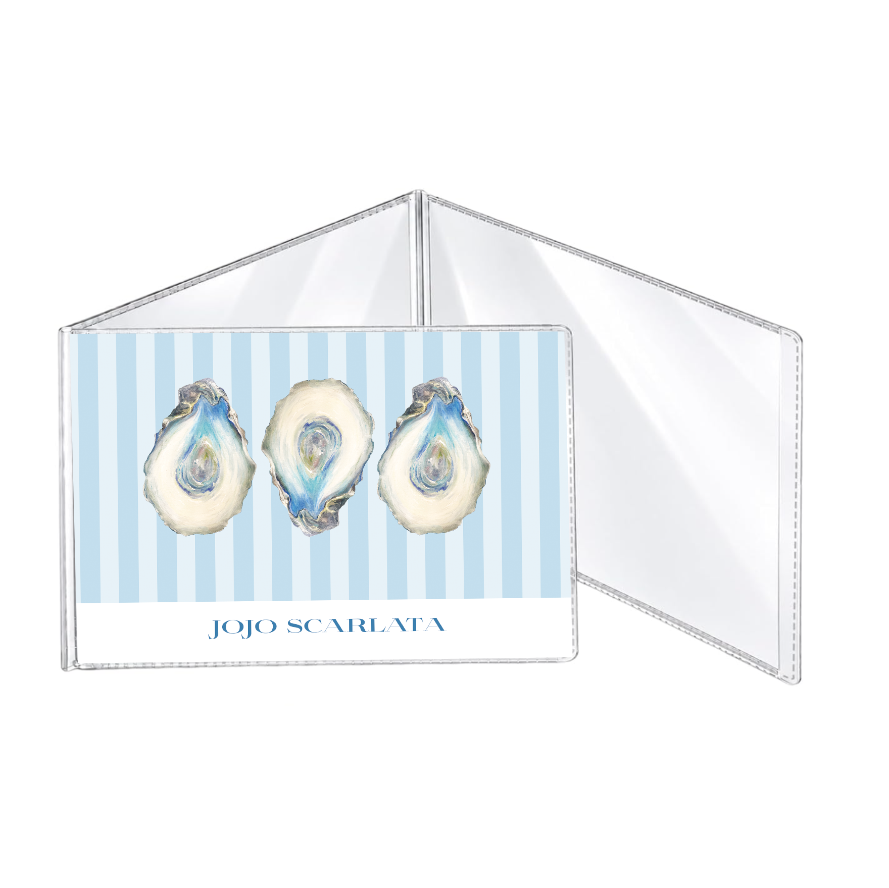 Oyster Season Mahjong Card Holder