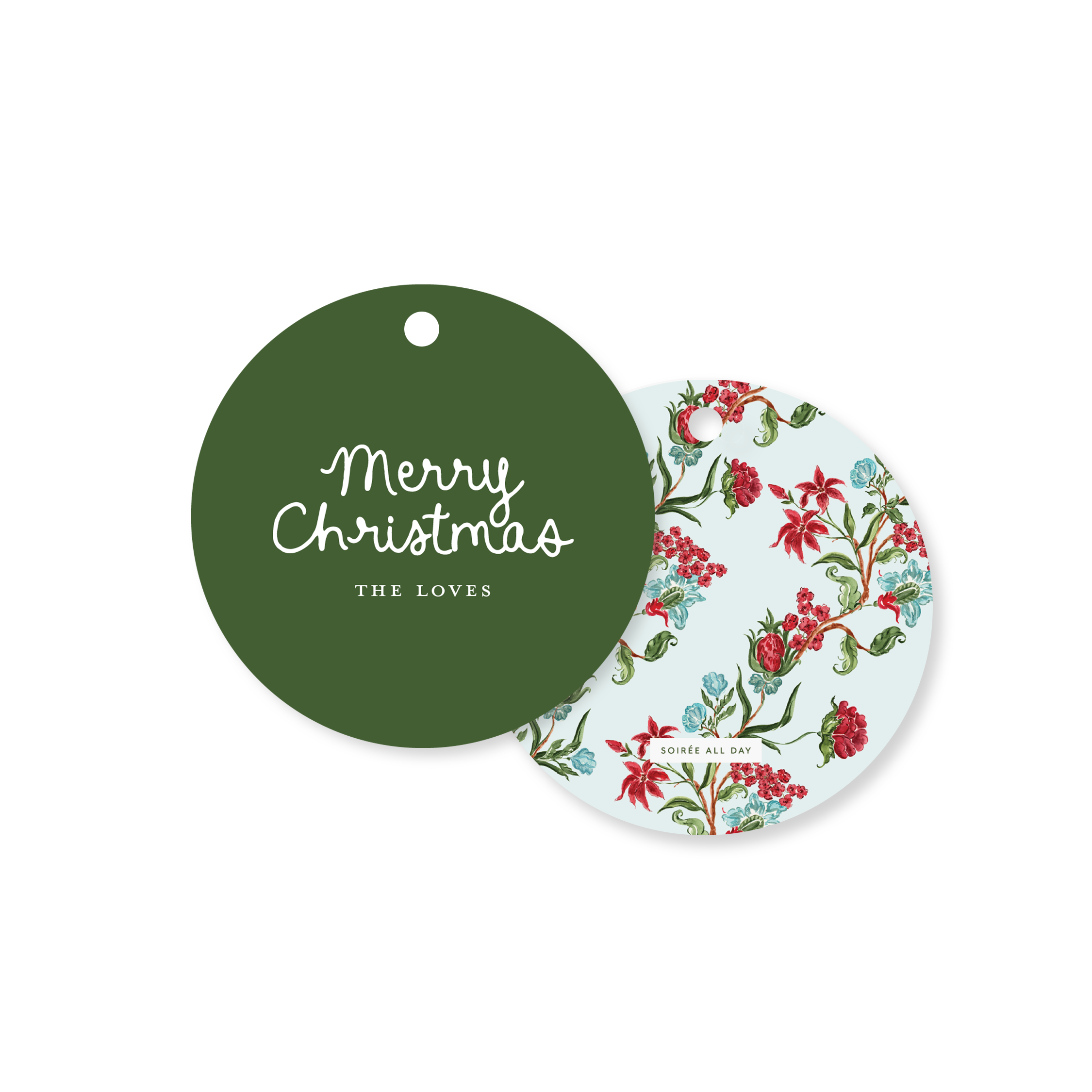 Holiday Chintz Gift Tag