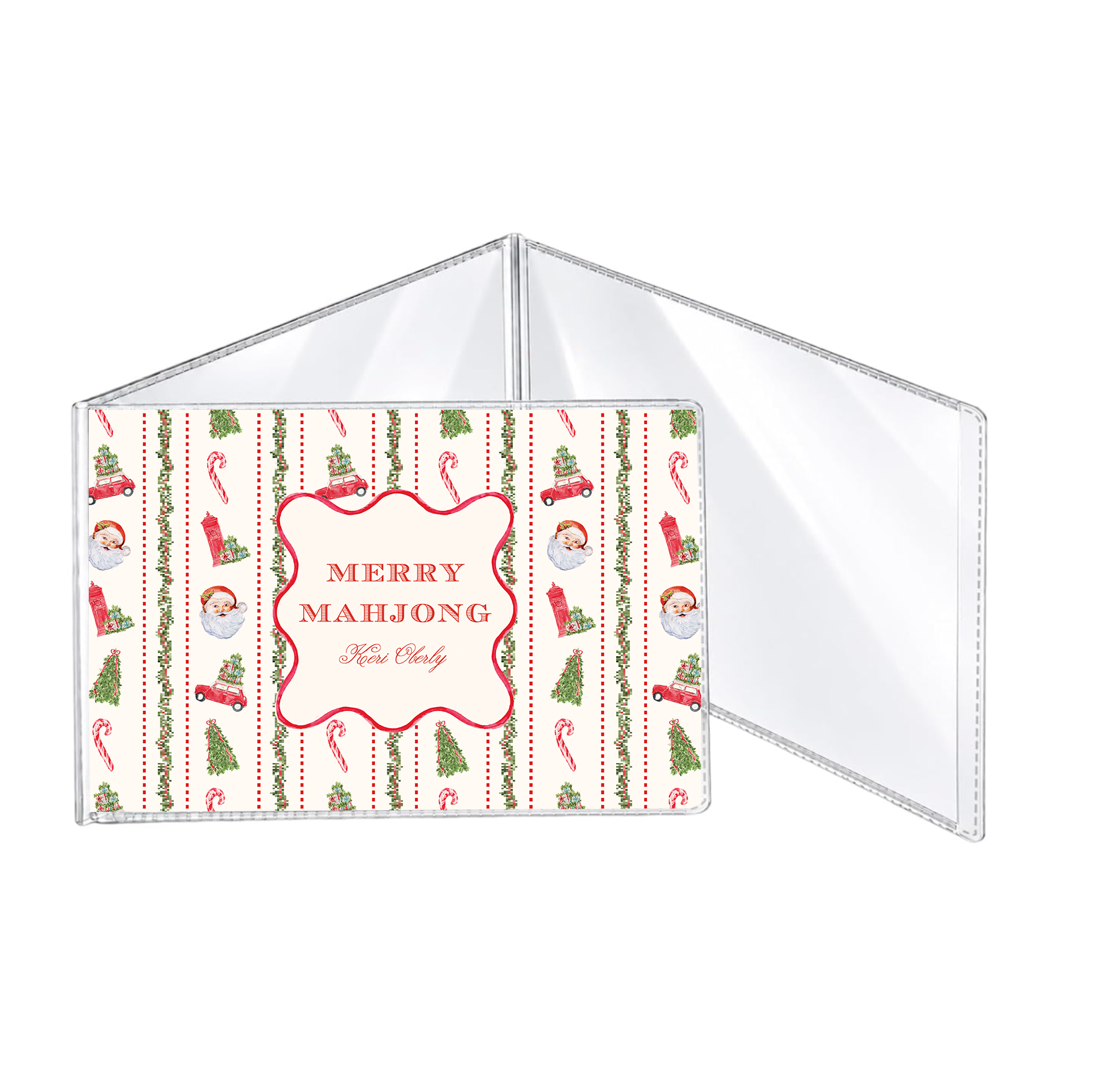 Home for the Holidays Mahjong Card Holder